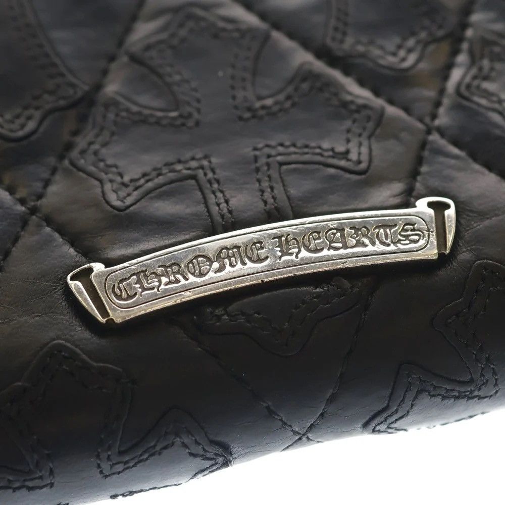 Chrome Hearts Chrome Hearts cemetery cross leather patch wallet Size ONE SIZE - 6 Thumbnail