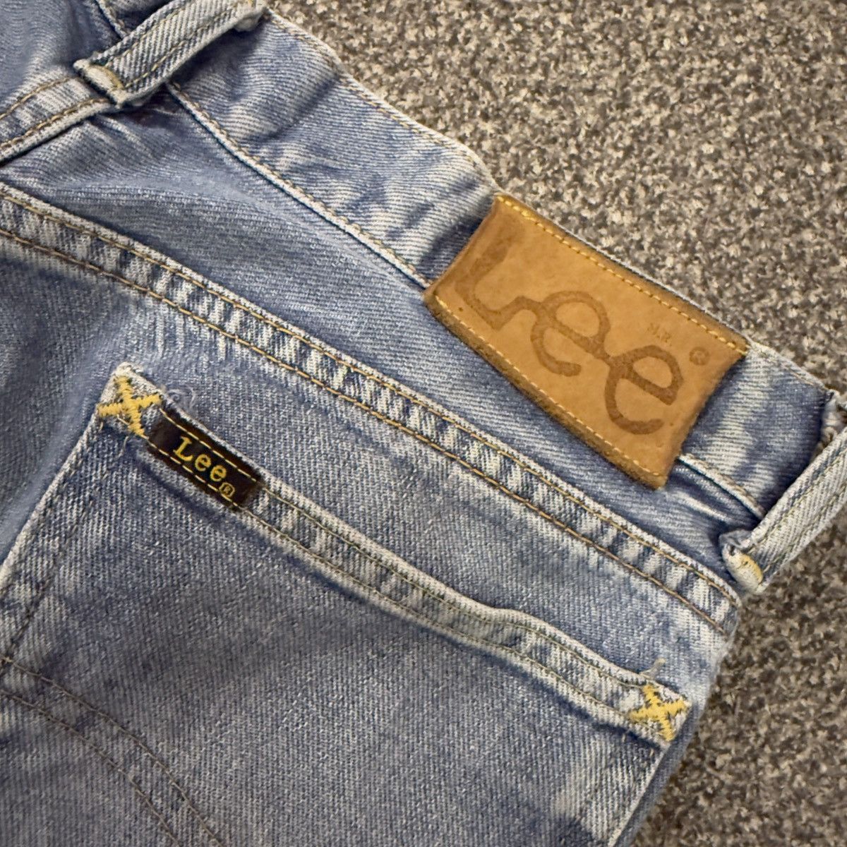 Lee × Number (N)ine Vintage Selvedge 70s Lee Rider Light Aging Wash Denim W32 Size US 32 / EU 48 - 9 Thumbnail