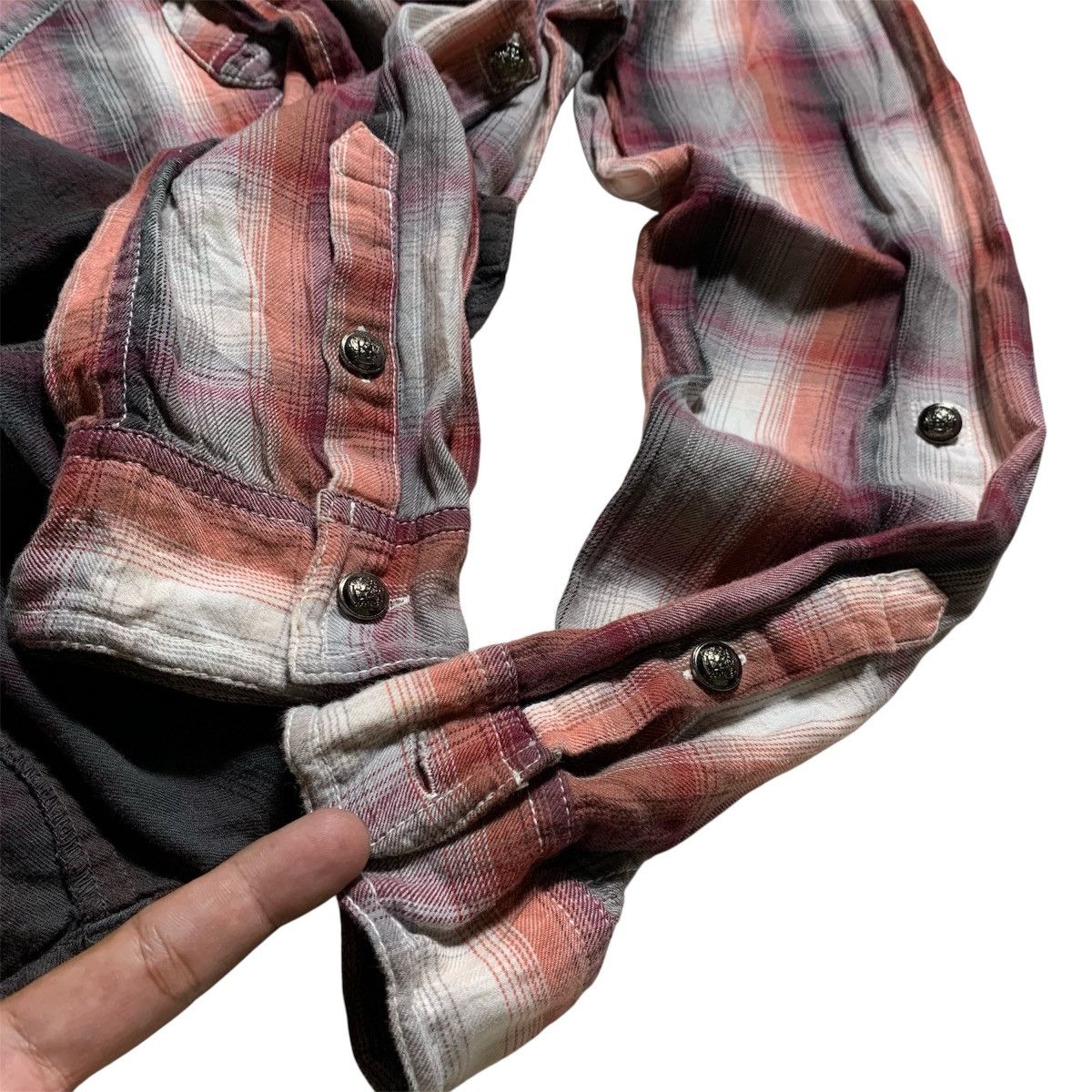 Japanese Brand Vtg Saucy Cool Western Style Flannel Shirt Japanese Brand Size US L / EU 52-54 / 3 - 14 Thumbnail