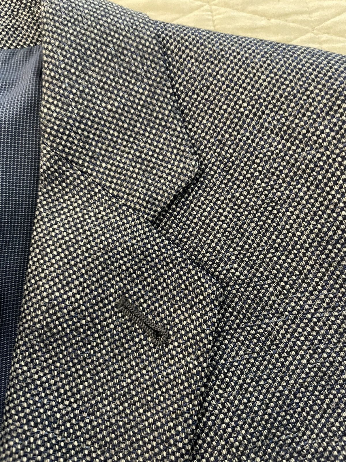 Giorgio Armani Tri-Blend Nailhead TAYLOR Jacket Size 42R - 2 Thumbnail