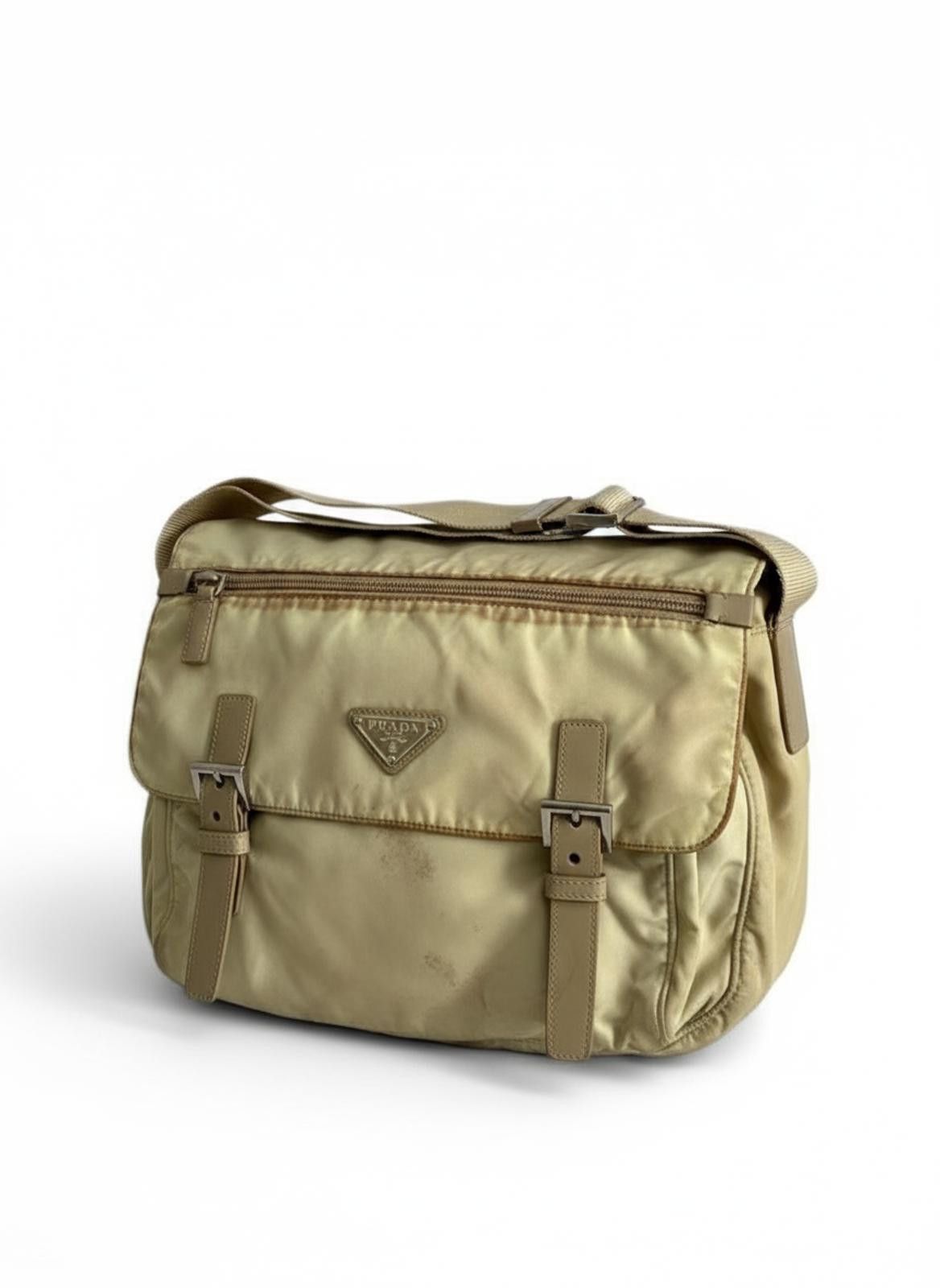 Prada Prada - Shoulder Bag Beige Nylon Size ONE SIZE - 1 Thumbnail