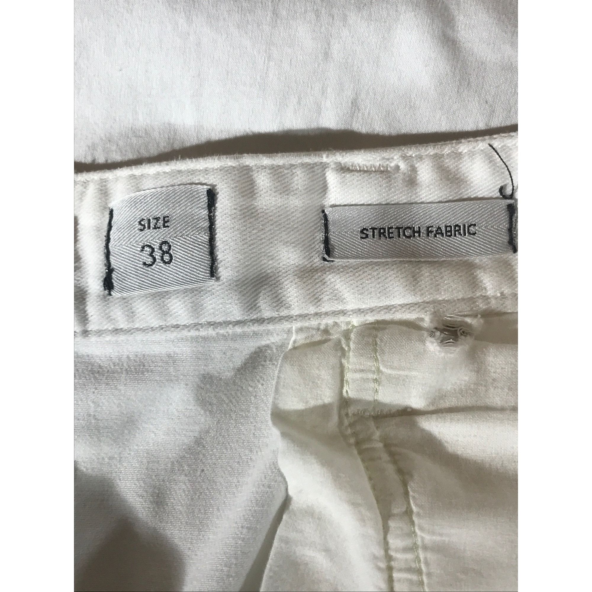 Armani Collezioni Armani Collezioni Mens White Stretch Slim Fit Jeans J15 Size US 38 / EU 54 - 4 Thumbnail