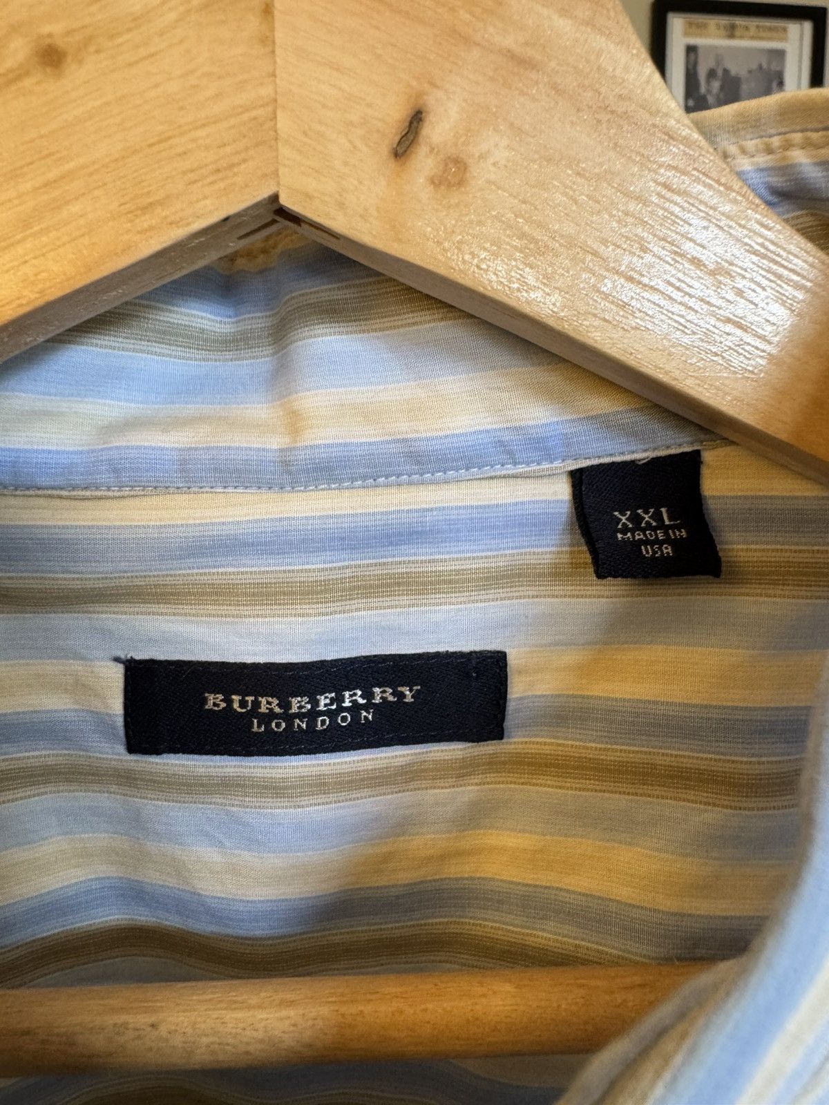 Burberry Vintage Burberry Striped Longsleeve Button up Dress Shirt Size US XXL / EU 58 / 5 - 4 Thumbnail