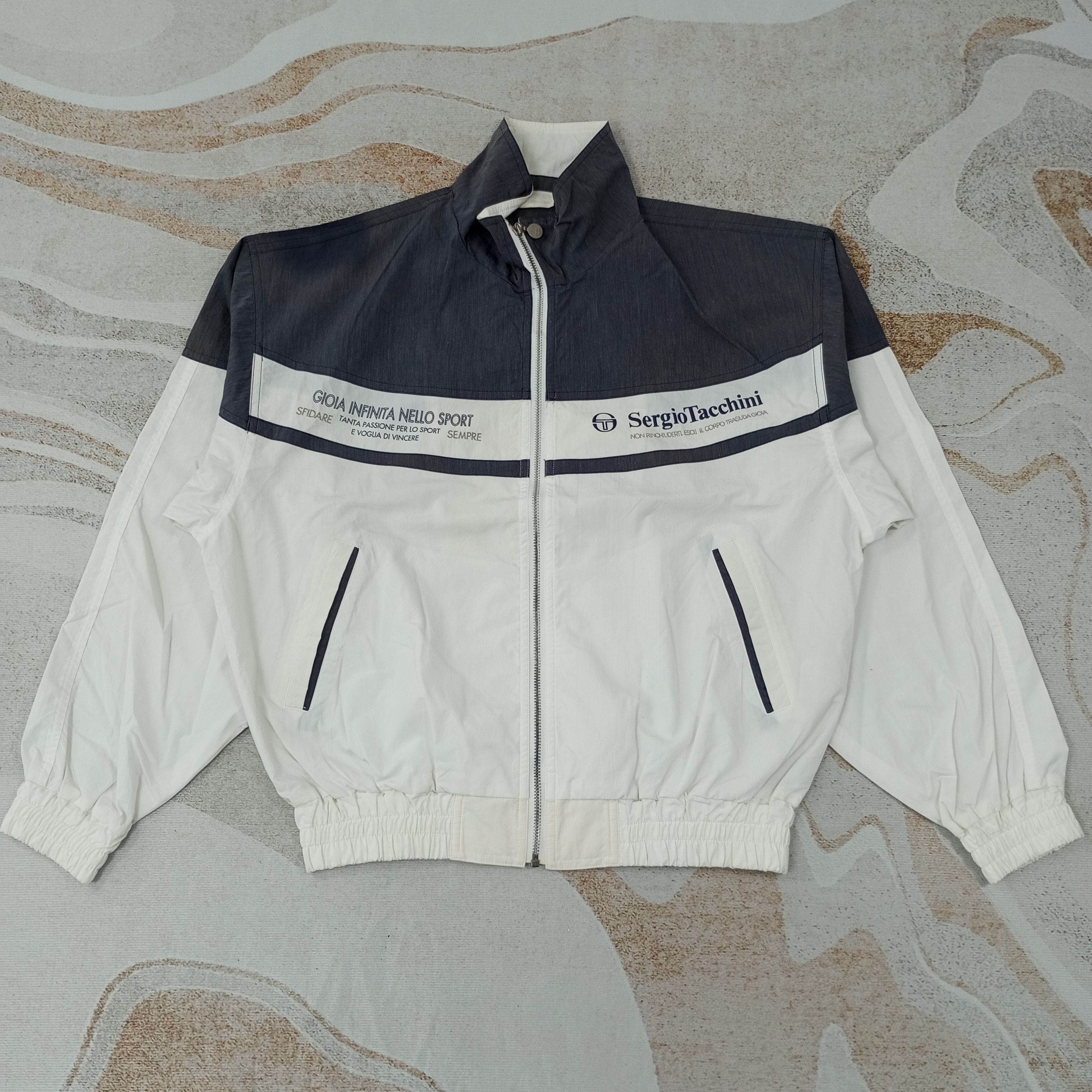 Sergio Tacchini × Vintage Sergio Tacchini Sportswear Jacket c222n1 Size US M / EU 48-50 / 2 - 1 Thumbnail