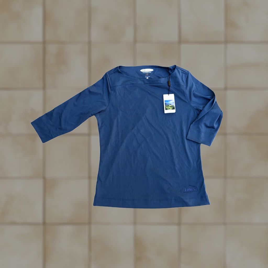 Vintage PEBBLE BEACH LOWES Hardware Performance Shirt Women's MEDIUM 3/4 Sleeve Blue Size M / US 6-8 / IT 42-44 - 1 Thumbnail