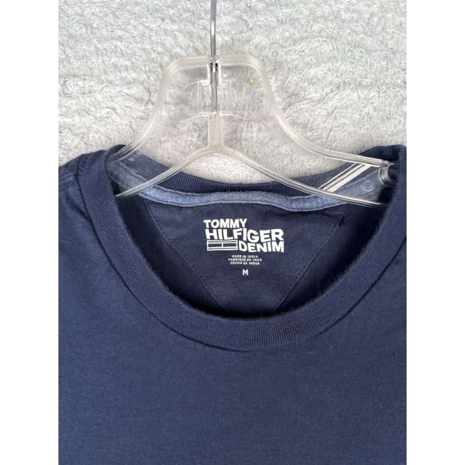 Tommy Hilfiger Tommy Hilfiger Shirt Men Medium Blue Crew Neck 100% Cotton Short Sleeve Size US M / EU 48-50 / 2 - 7 Thumbnail