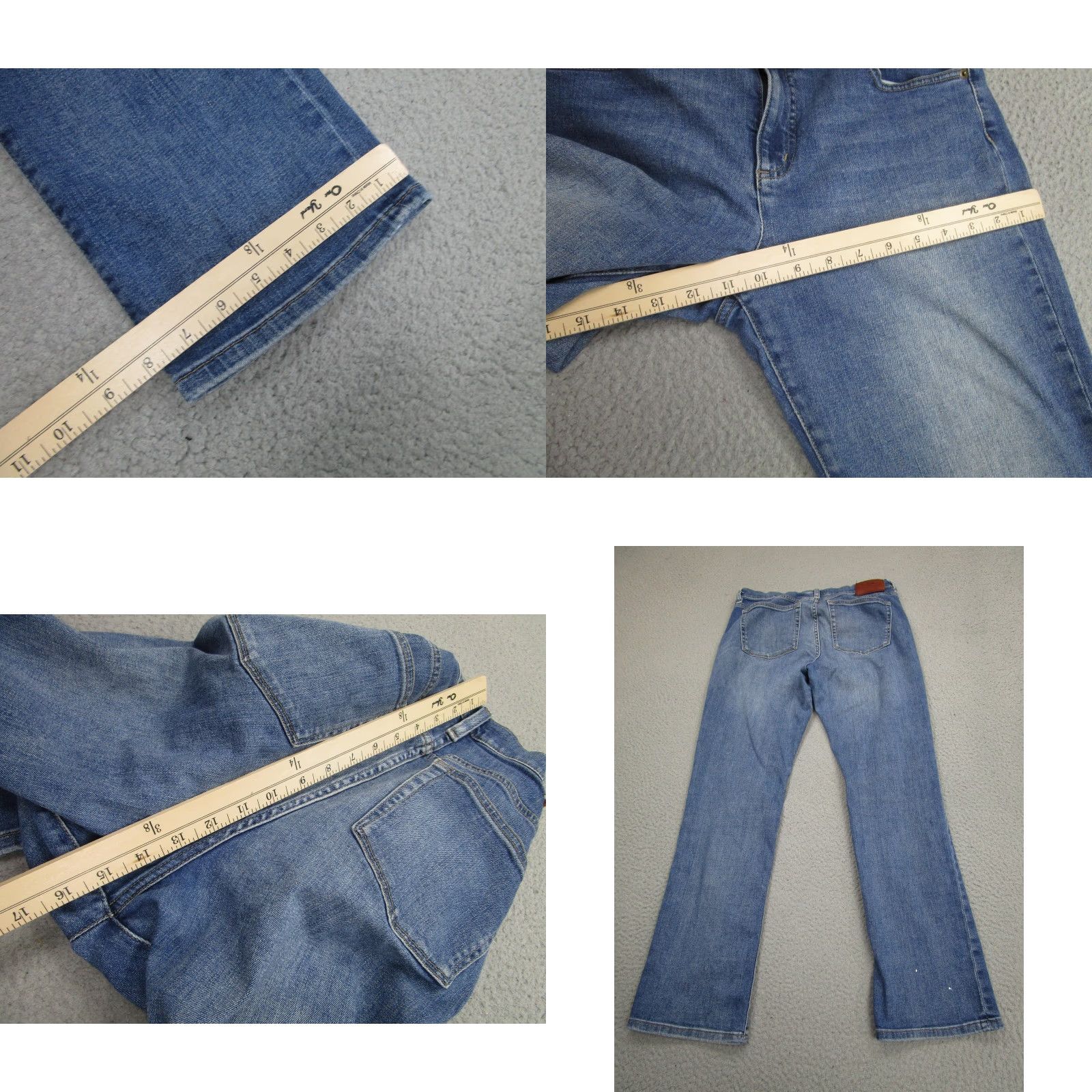 CO Lauren Jeans Co Ralph Lauren Jeans Womens 32x30 Blue Mid Rise Straight Denim Size 24" / US 00 / IT 34 - 8 Thumbnail