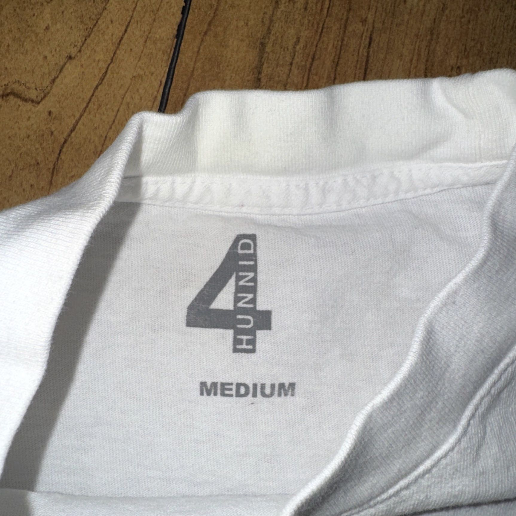 Vintage YG 4 Hunnid Long Sleeve T-Shirt Mens M White Size US M / EU 48-50 / 2 - 5 Thumbnail
