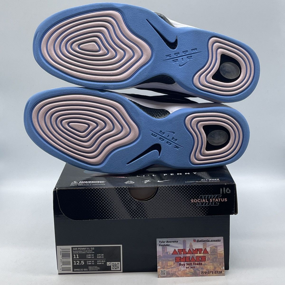 Nike Social status x air penny 2 playground black Size US 11 / EU 44 - 7 Thumbnail