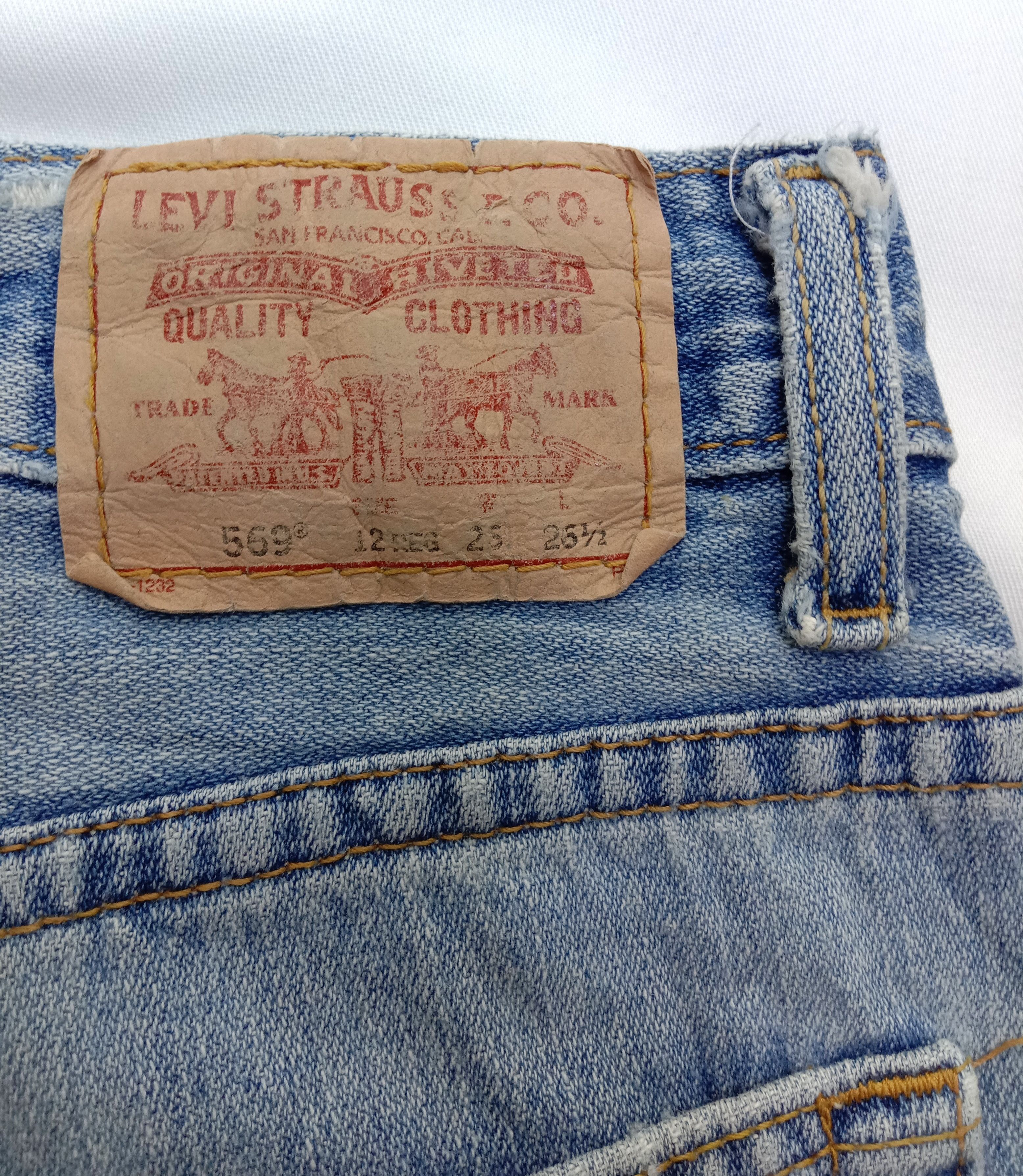 Levi's Vintage Levi's 569 Jeans Loose Straight Denim Size 25" / US 0 / IT 36 - 14 Thumbnail