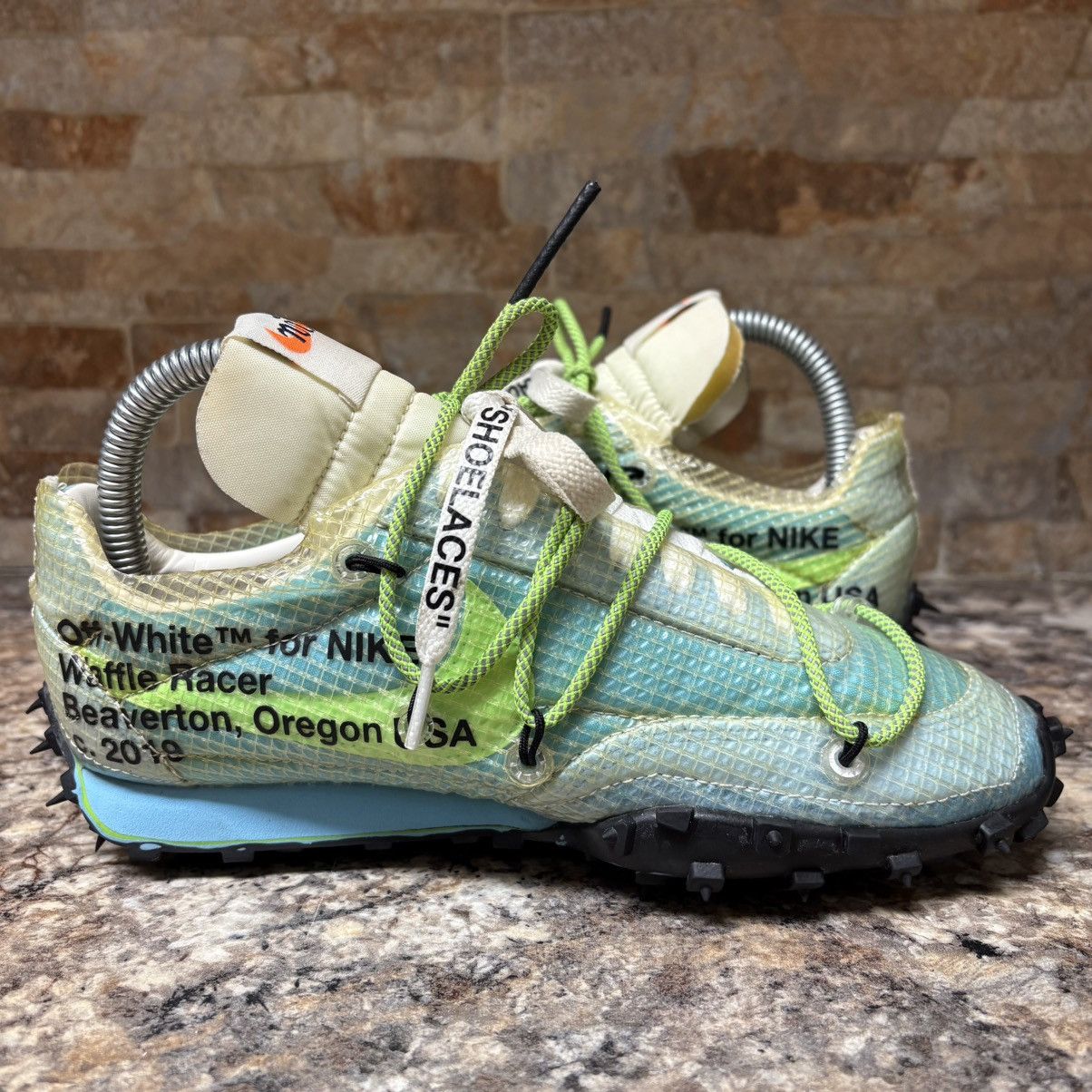 Nike × Off-White Nike X Off-White Waffle Racer Vivid Sky Size 6 Size US 6 / IT 36 - 7 Thumbnail