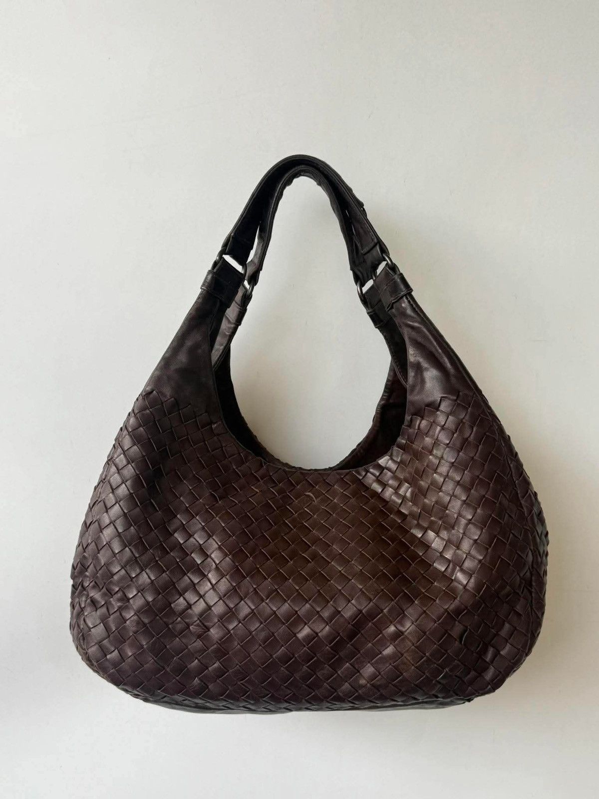 Bottega Veneta Bottega Veneta Ebano Woven Leather Campana Bag Size ONE SIZE - 1 Thumbnail