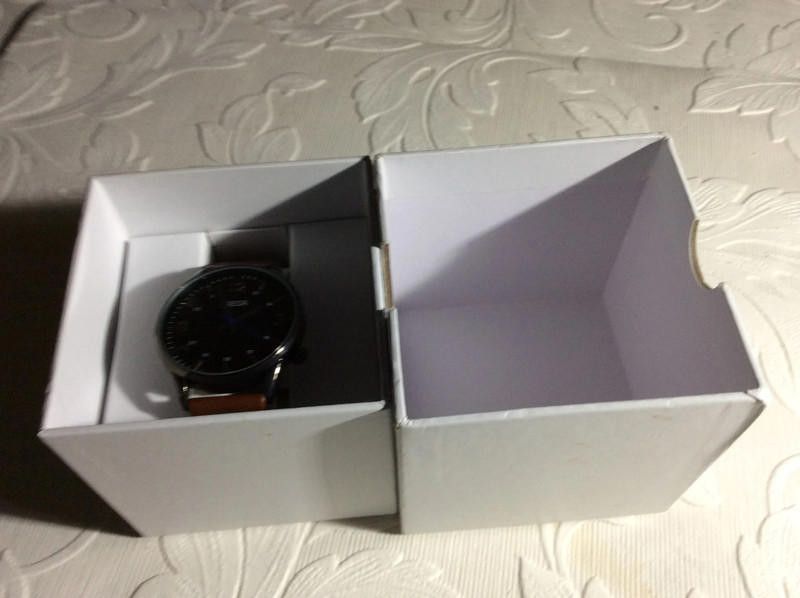 BREDA Breda Black dial brown leather strap watch Size ONE SIZE - 1 Thumbnail