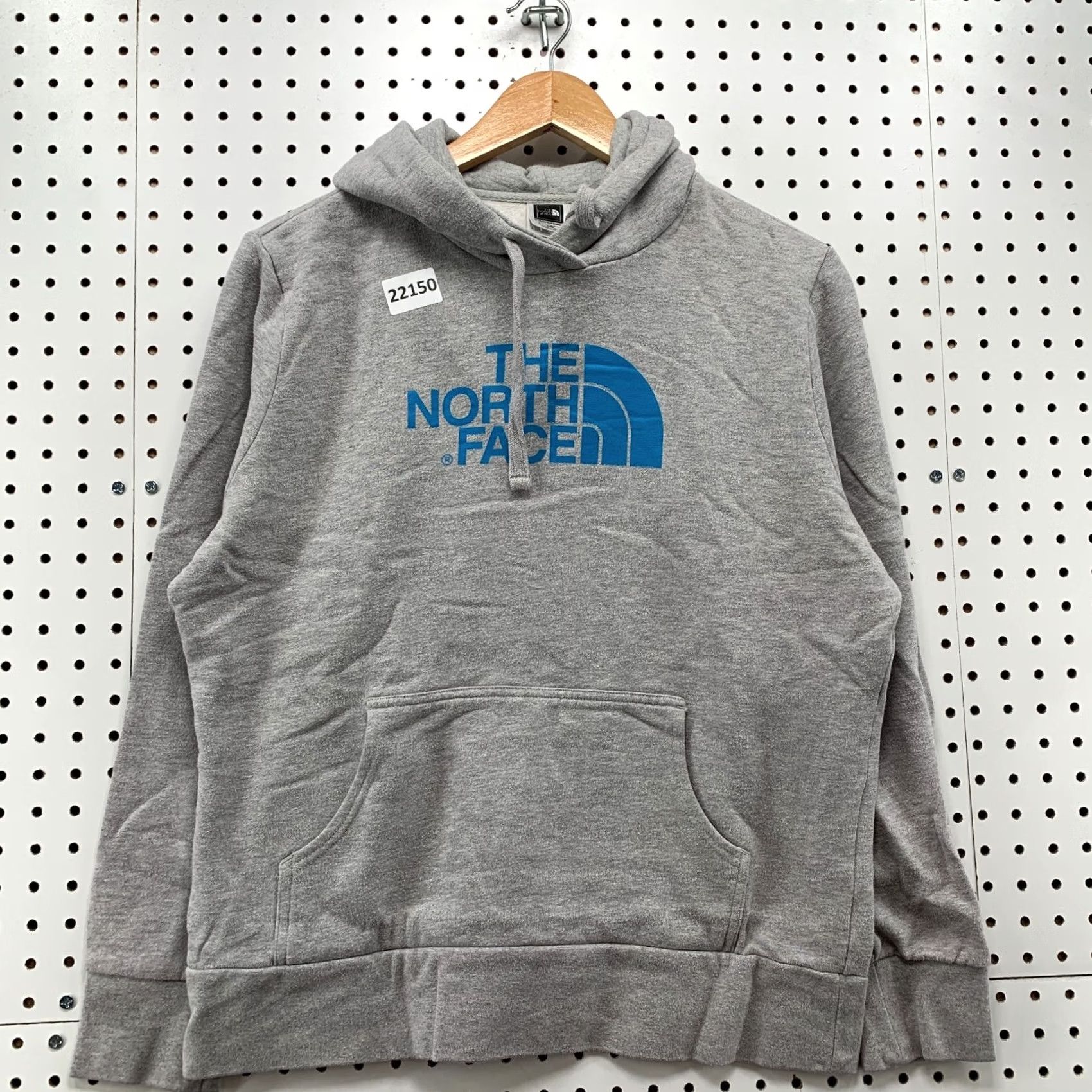 The North Face North Face Sweatshirt Blue Logo Womens Large Hooded Pullover Gray Blue Logo Sweatshirt Womens Large Hooded Pullover Size L / US 10 / IT 46 - 2 Thumbnail
