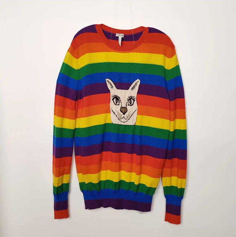 Loewe Loewe Multicolored Wool Knit Sweater 0089 Size XS / US 0-2 / IT 36-38 - 1 Thumbnail