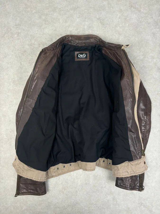 Dolce & Gabbana 2000s Dolce & Gabbana Brown Leather Rodeo Jacket Size US M / EU 48-50 / 2 - 7 Thumbnail