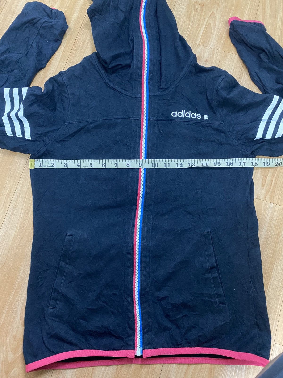 Adidas Adidas Full-Zip Hoodie – Stylish, Comfortable, and Versatile Size L / US 10 / IT 46 - 10 Thumbnail