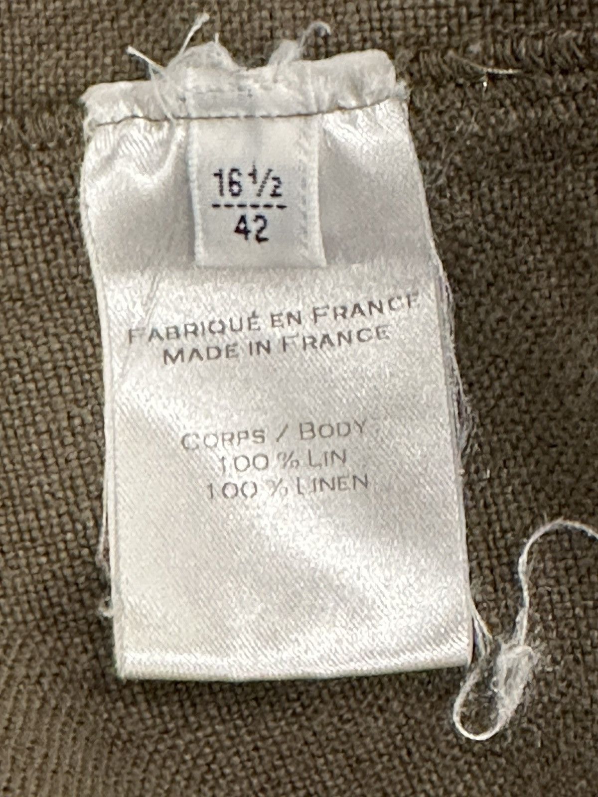 Balmain Decarnin era Military Pearl Button Linen Shirt Size US L / EU 52-54 / 3 - 7 Thumbnail