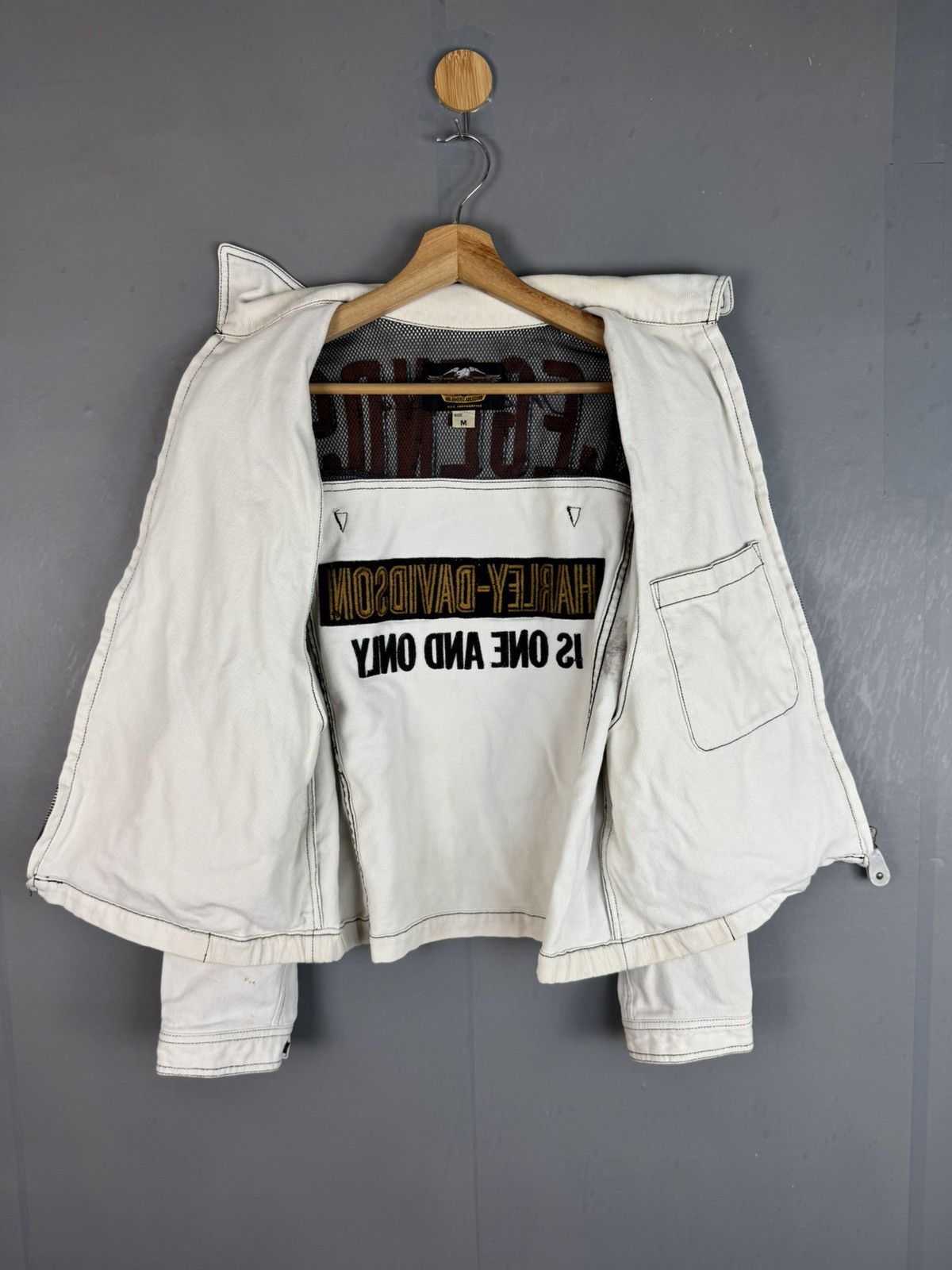 Harley Davidson × Vintage Vintage Harley Davidson Denim Jacket Size US M / EU 48-50 / 2 - 8 Thumbnail