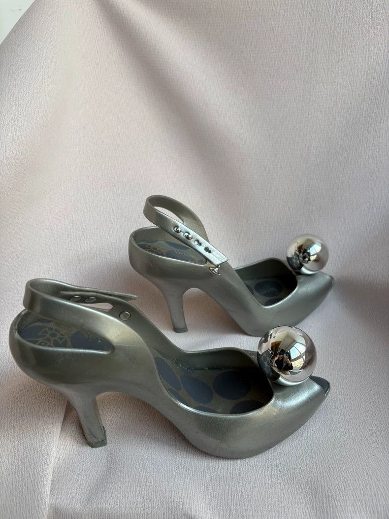 Vivienne Westwood Vivienne Westwood Silver ball shoes and high heels Size US 7.5 / IT 37.5 - 4 Thumbnail