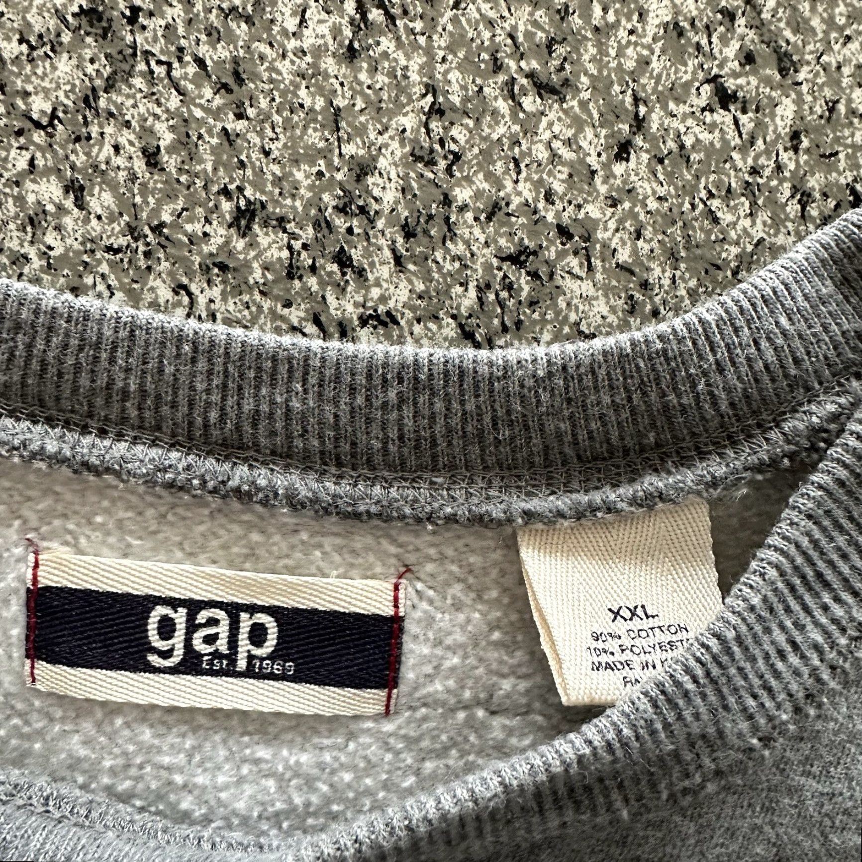 Gap VINTAGE Gap Sweatshirt Mens 2XL Gray Crewneck Pullover Knit Cotton Polyester Fleece Size US XXL / EU 58 / 5 - 2 Thumbnail