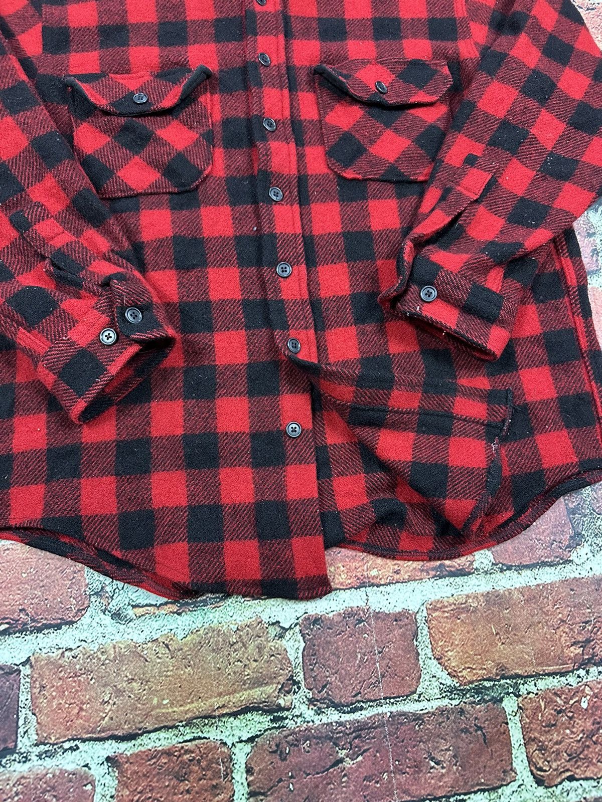 SafTbak Vintage SAFTBAK Buffalo Plaid Shirt Jacket Wool Shacket Size US L / EU 52-54 / 3 - 11 Thumbnail