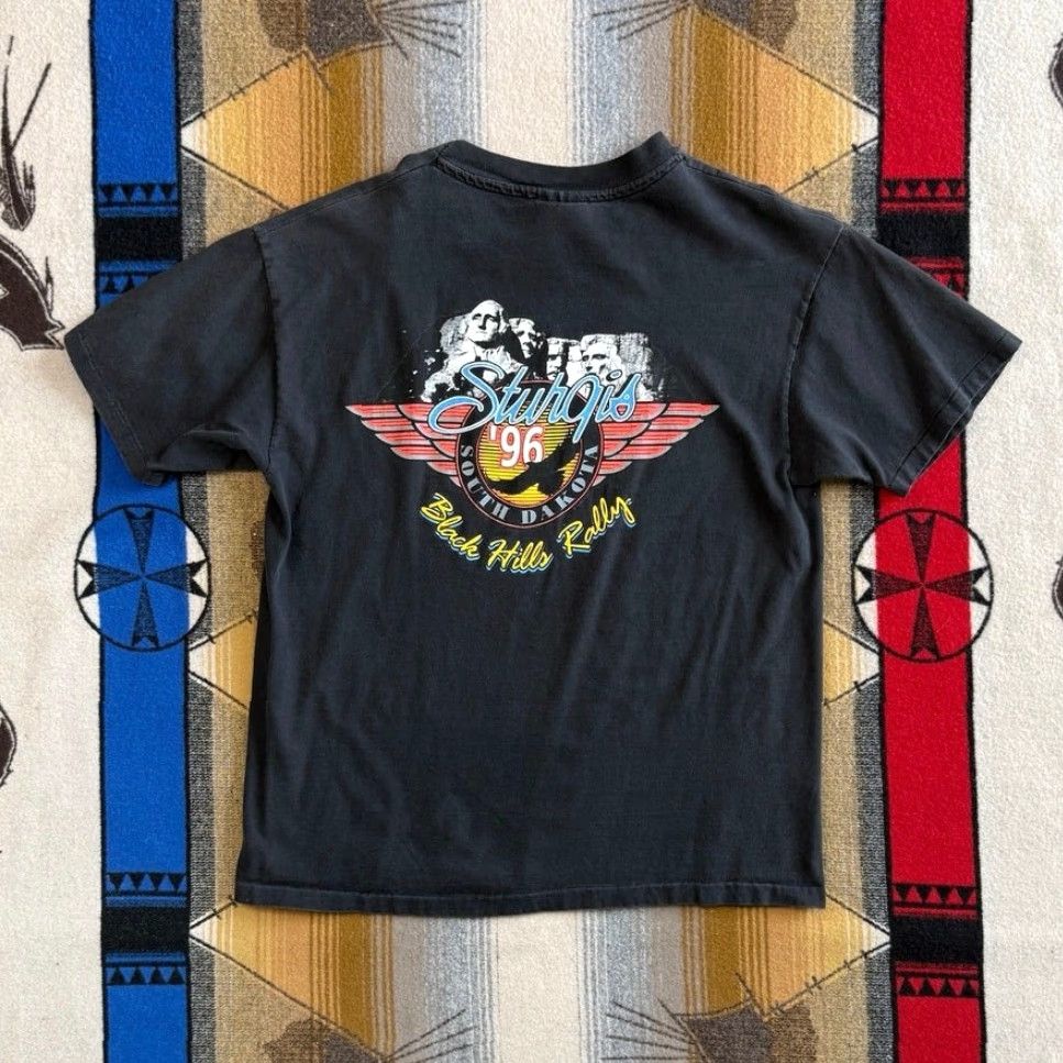 Harley Davidson VINTAGE Harley Davidson Sturgis 1996 Biker T-Shirt Size L USA Size US L / EU 52-54 / 3 - 2 Thumbnail