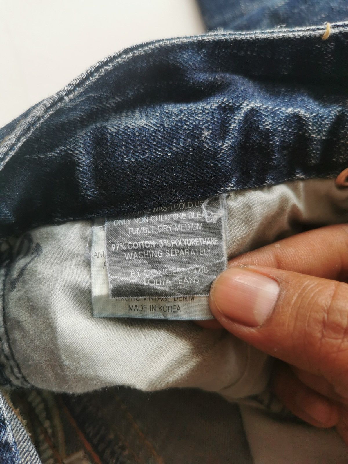 Japanese Brand Lolita Y2K Vintage Distressed Denim Jeans Size 29" - 9 Thumbnail