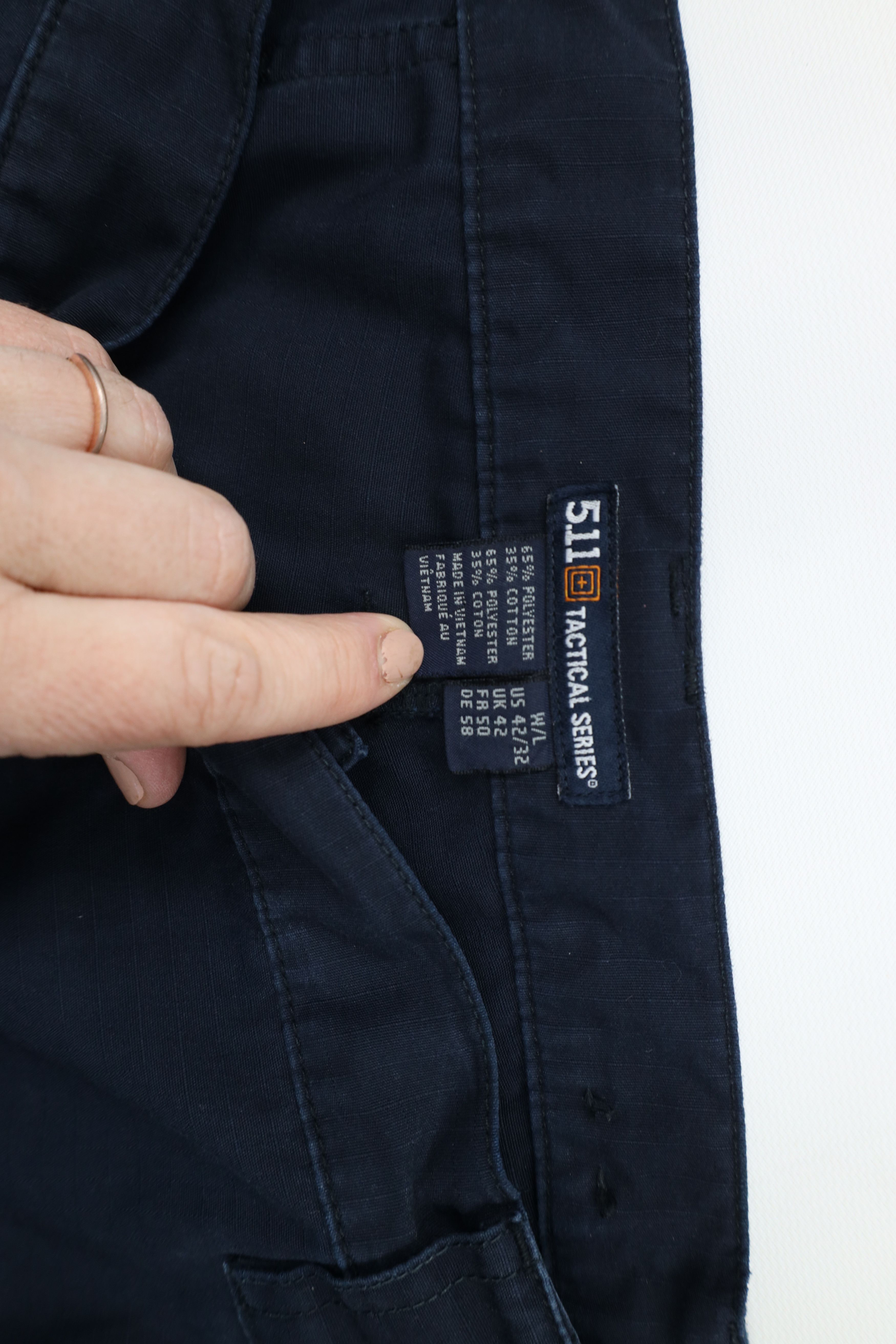 Vintage 5.11 Tactical Series Knee Ripstop Wide Leg Cargo Pants Size US 42 / EU 58 - 7 Thumbnail