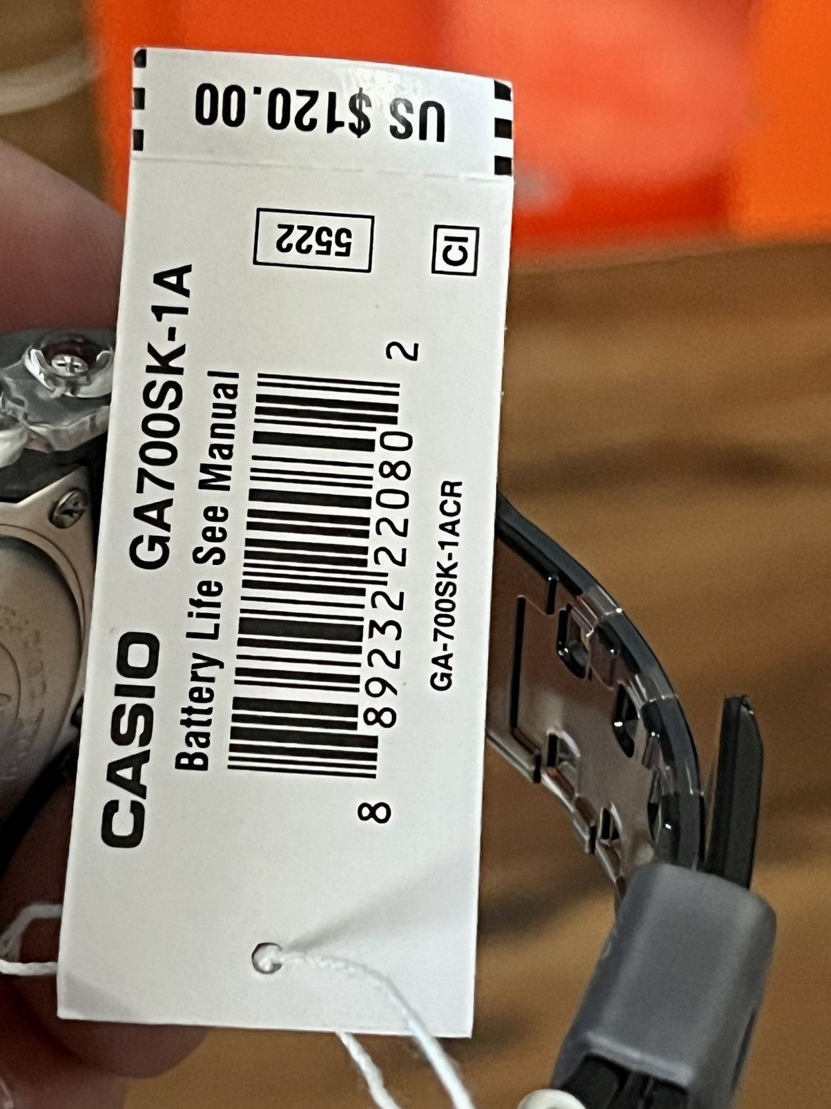 Casio CASIO G-SHOCK Men's Watch Clear skeleton GA-700SK-1A USA Size ONE SIZE - 6 Thumbnail