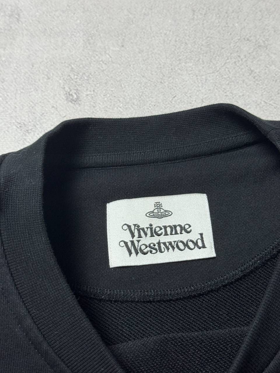 Vivienne Westwood Vivienne Westwood Sweatshirt Big Logo Black Mens Crew Neck Size US XXL / EU 58 / 5 - 7 Thumbnail