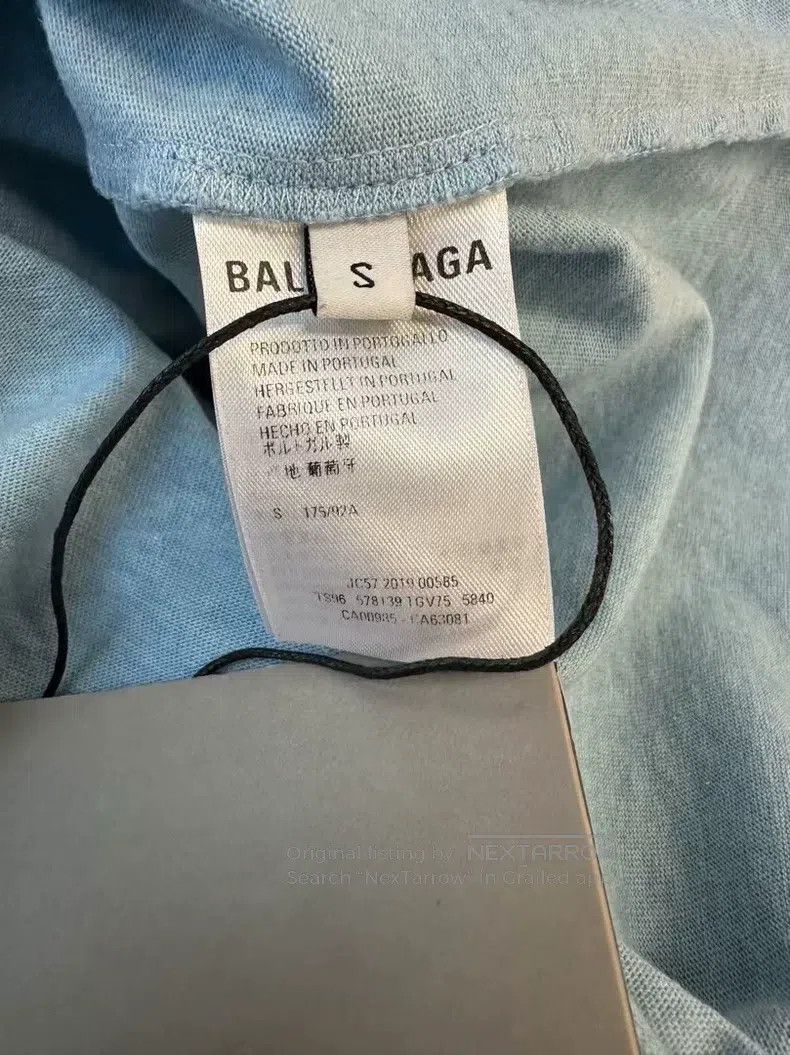 Balenciaga Balenciaga Haze Blue Snap Short Sleeve Size US S / EU 44-46 / 1 - 4 Thumbnail