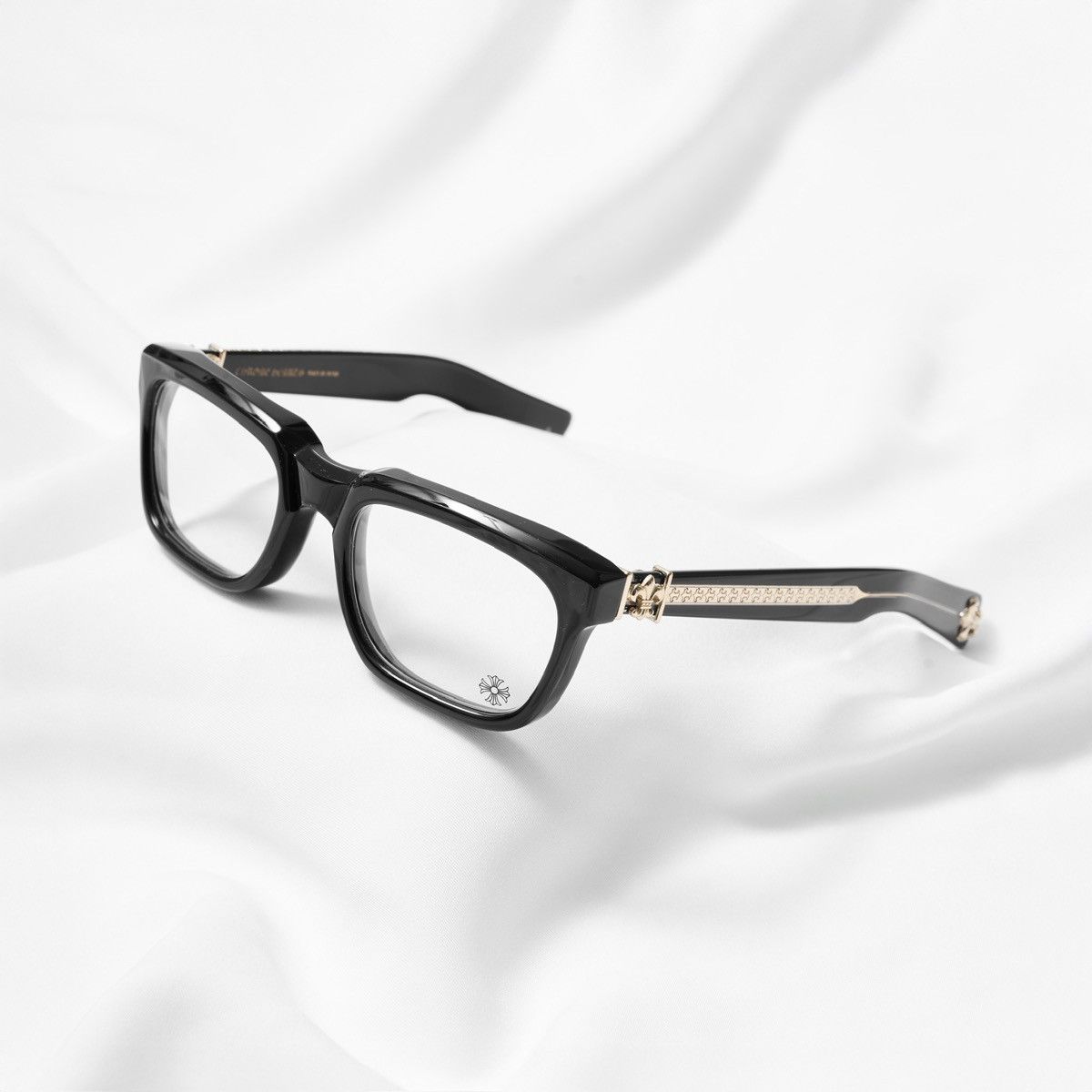 Chrome Hearts CHROME HEARTS SEE YOU IN TEA BLACK-GOLD PLATED GLASSES Size ONE SIZE - 1 Thumbnail