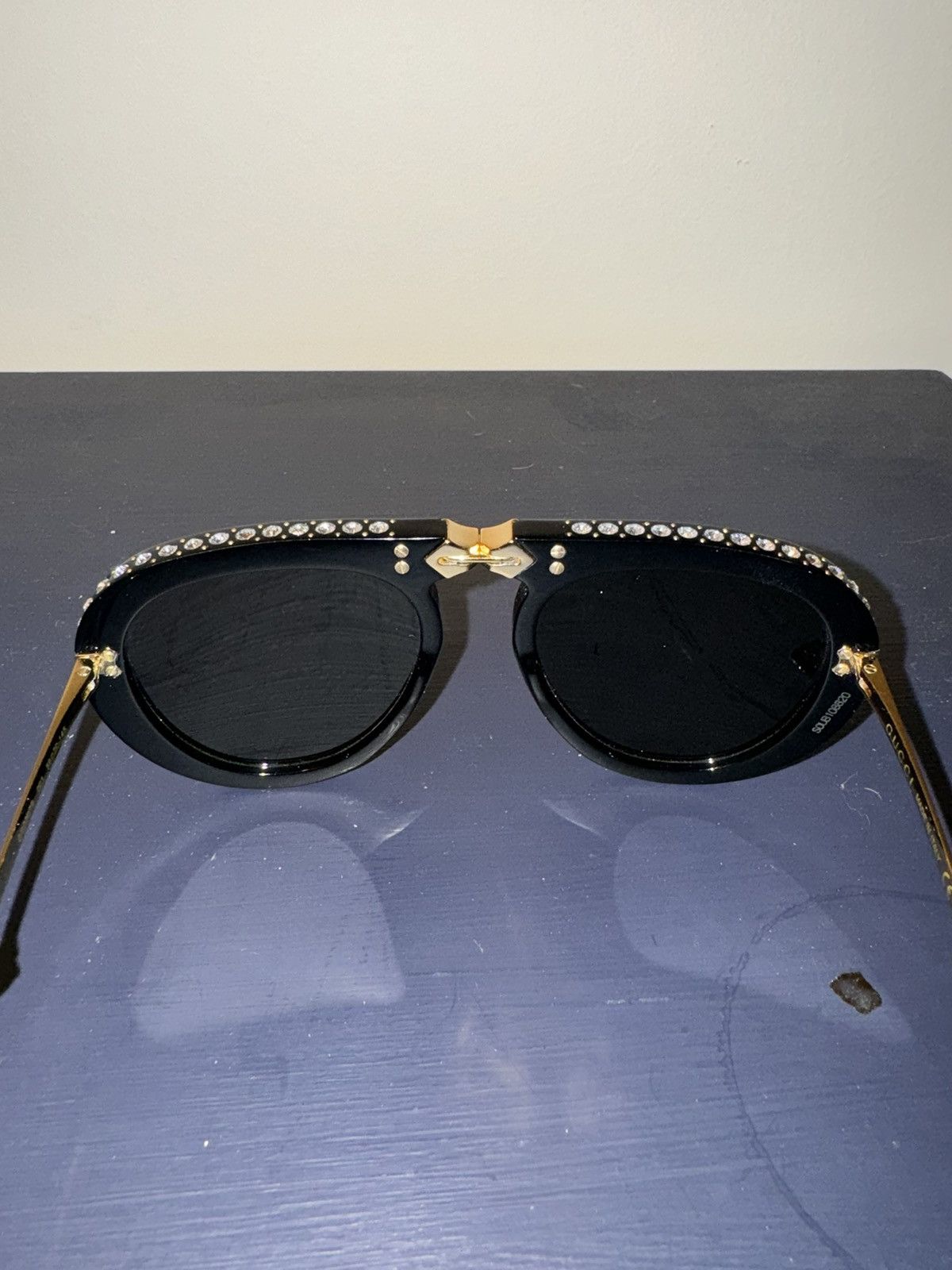 Gucci Gucci Crystal Aviators Size ONE SIZE - 6 Thumbnail