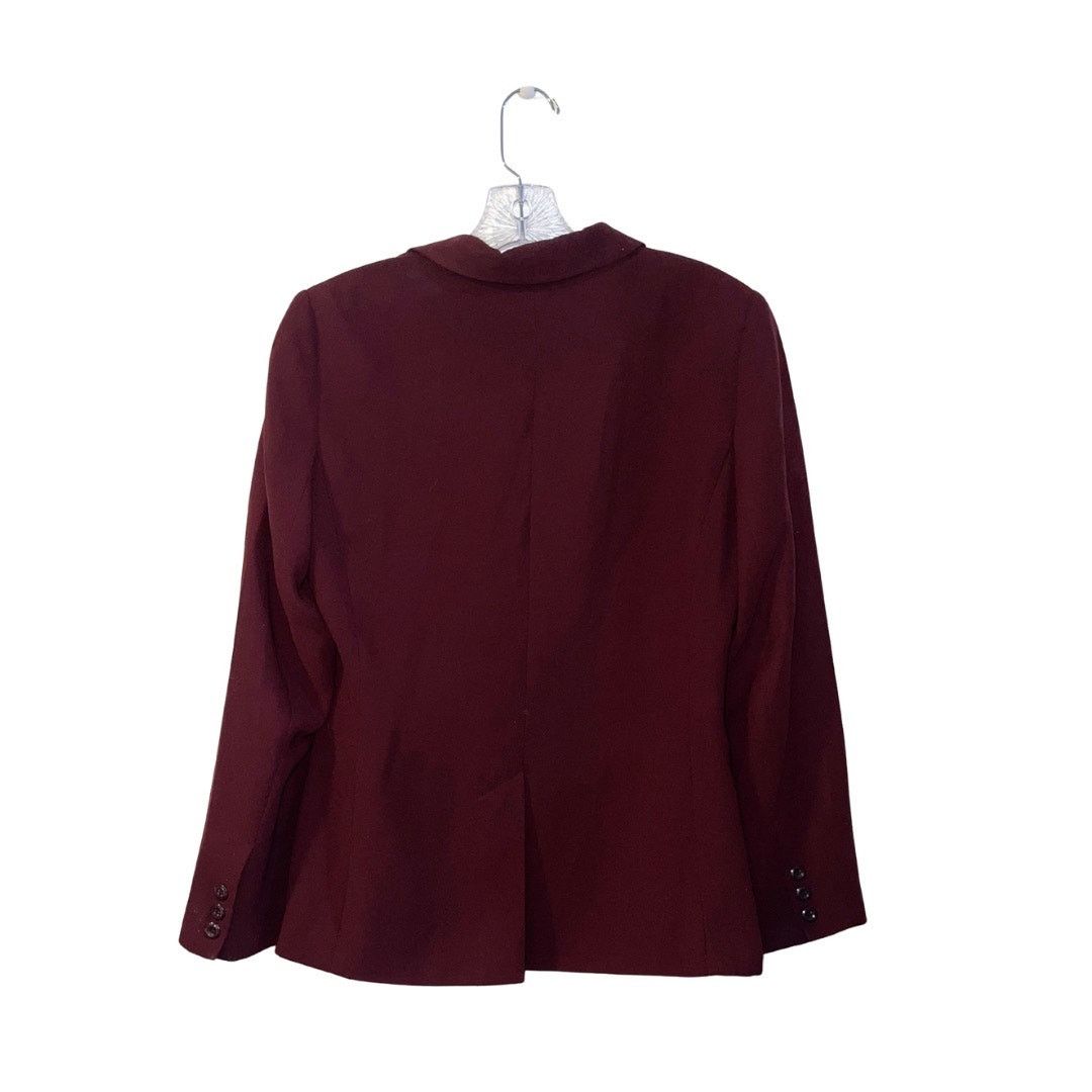 Other New York & Company Burgundy Blazer Size 4 Career Office Size S / US 4 / IT 40 - 3 Thumbnail