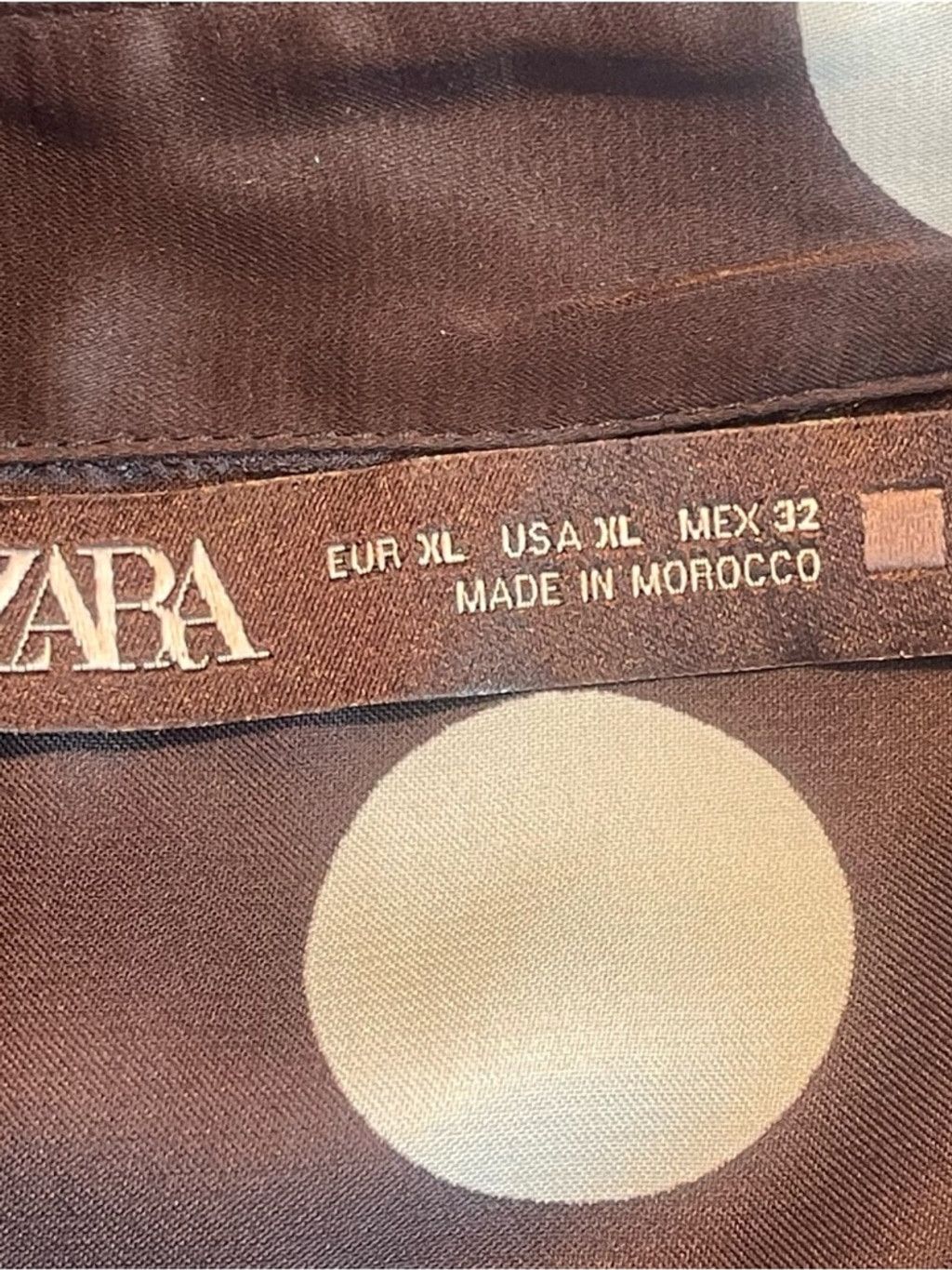 Zara Zara Satin Polka Dot Oversized Button Down Blouse XL Silky Size XL / US 12-14 / IT 48-50 - 8 Thumbnail