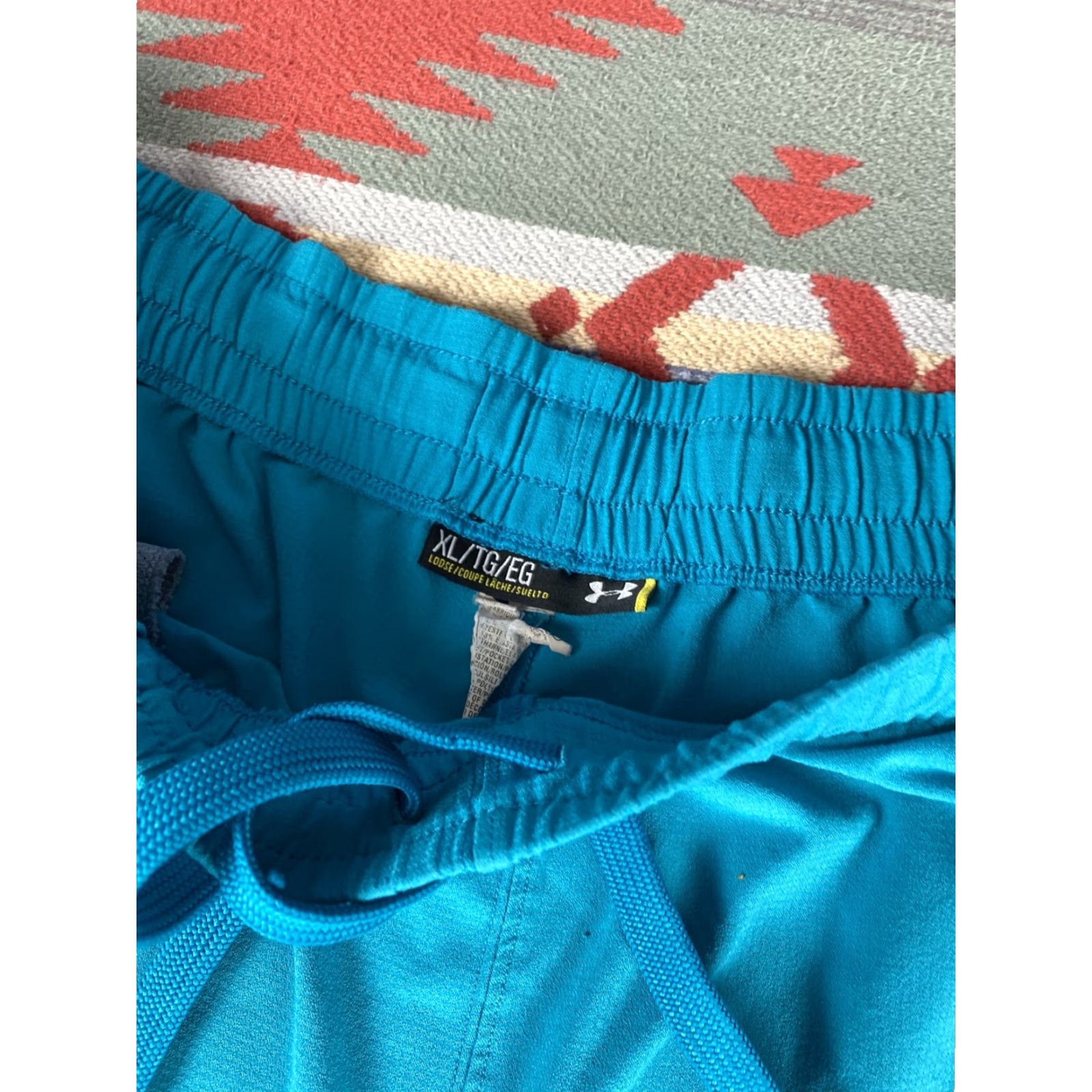 Under Armour VINTAGE UA Under Armour Mens Athletic Shorts Gym Basketball Loose XL Aqua Athletic Mens XL Blue Size US 36 / EU 52 - 2 Thumbnail