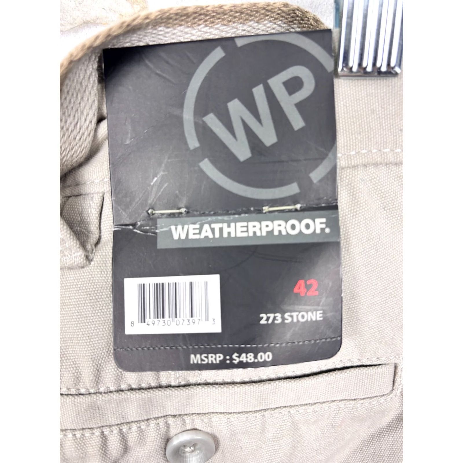 Weatherproof Weatherproof Cargo Shorts Men's Size 42W Gray Everyday 10" Inseam Belted NWT Size US 42 / EU 58 - 2 Thumbnail