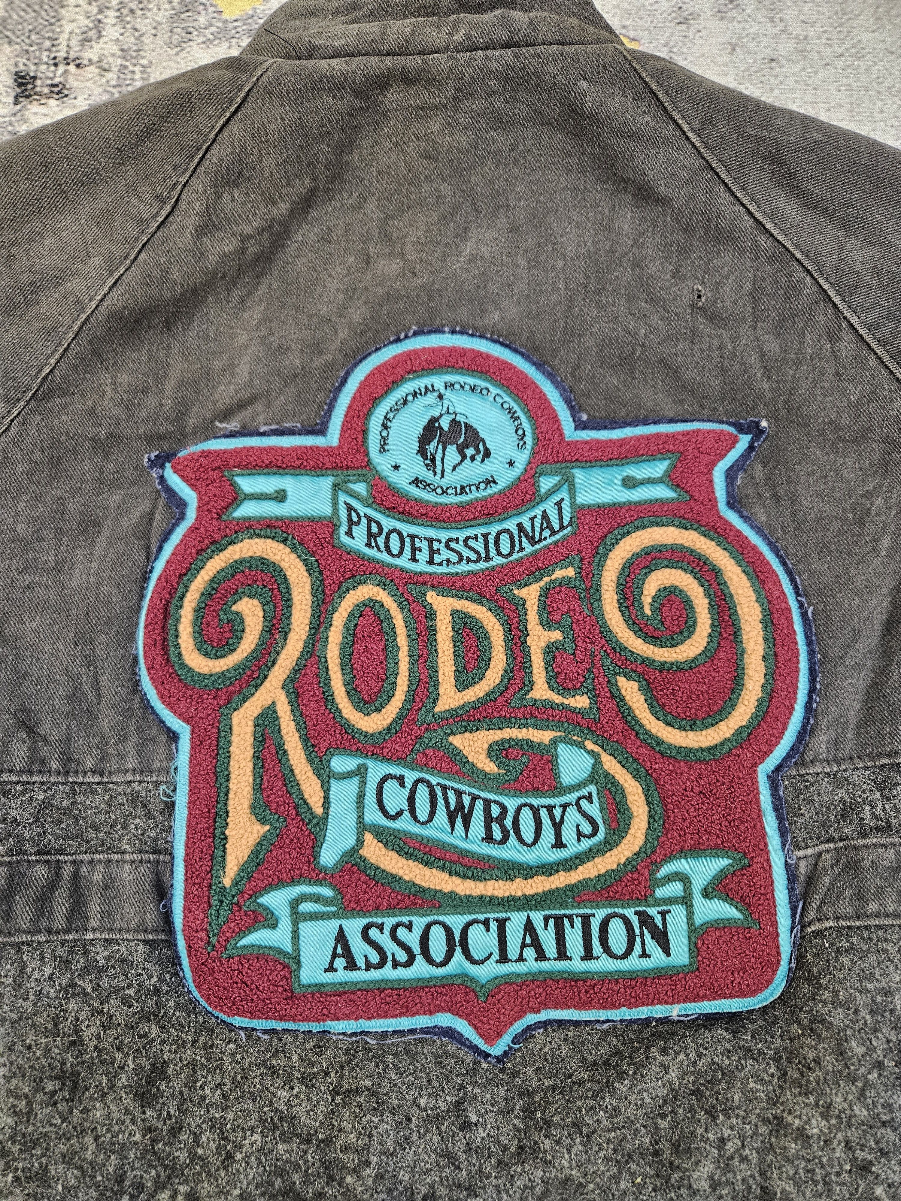 If Six Was Nine Vtg PRCA Professional Rodeo Cowboys Association BomberJacket Size US M / EU 48-50 / 2 - 6 Thumbnail