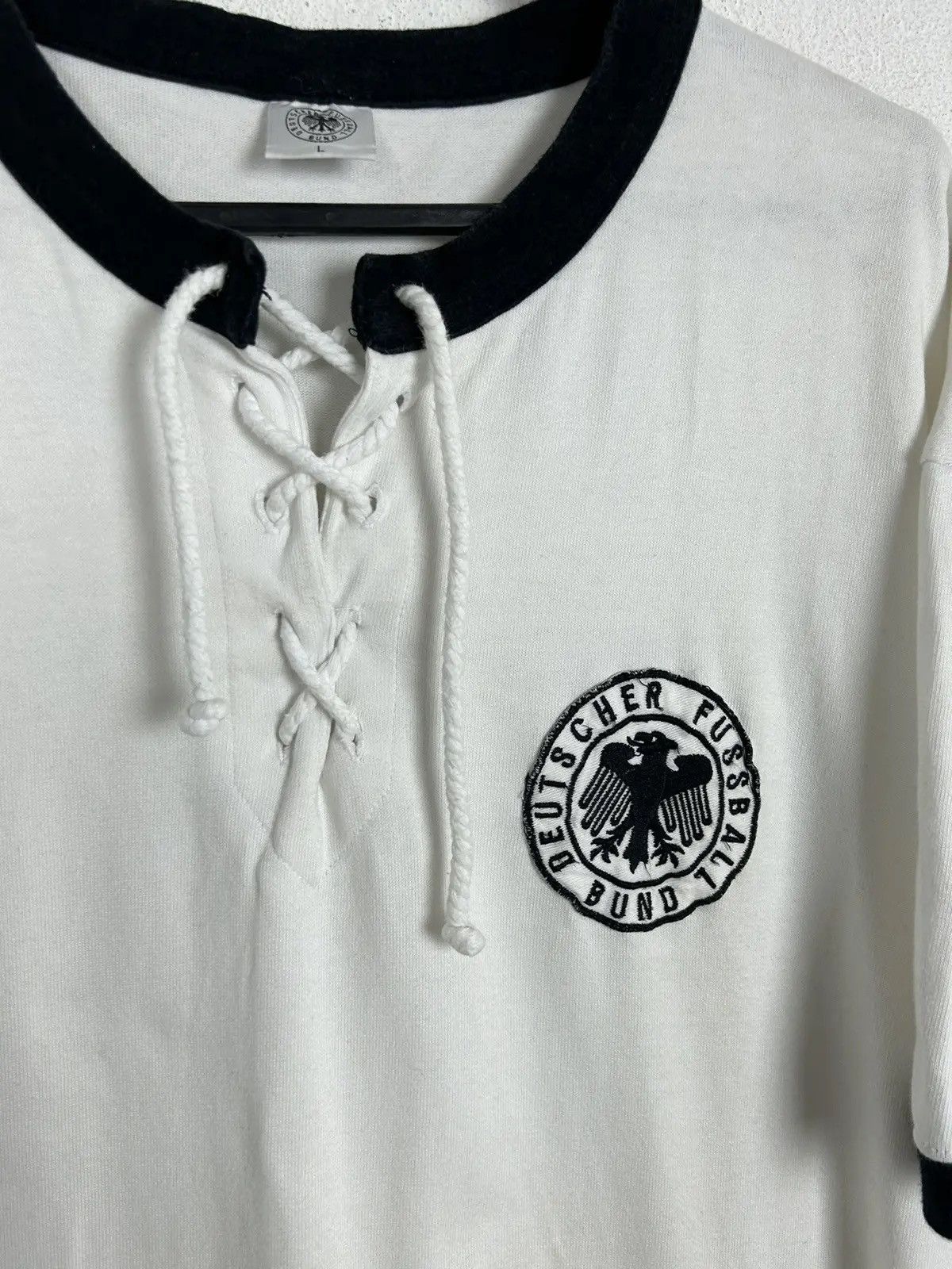 Vintage 90s Vintage DFB Germany Team Retro Style Soccer Jersey Size US L / EU 52-54 / 3 - 6 Thumbnail