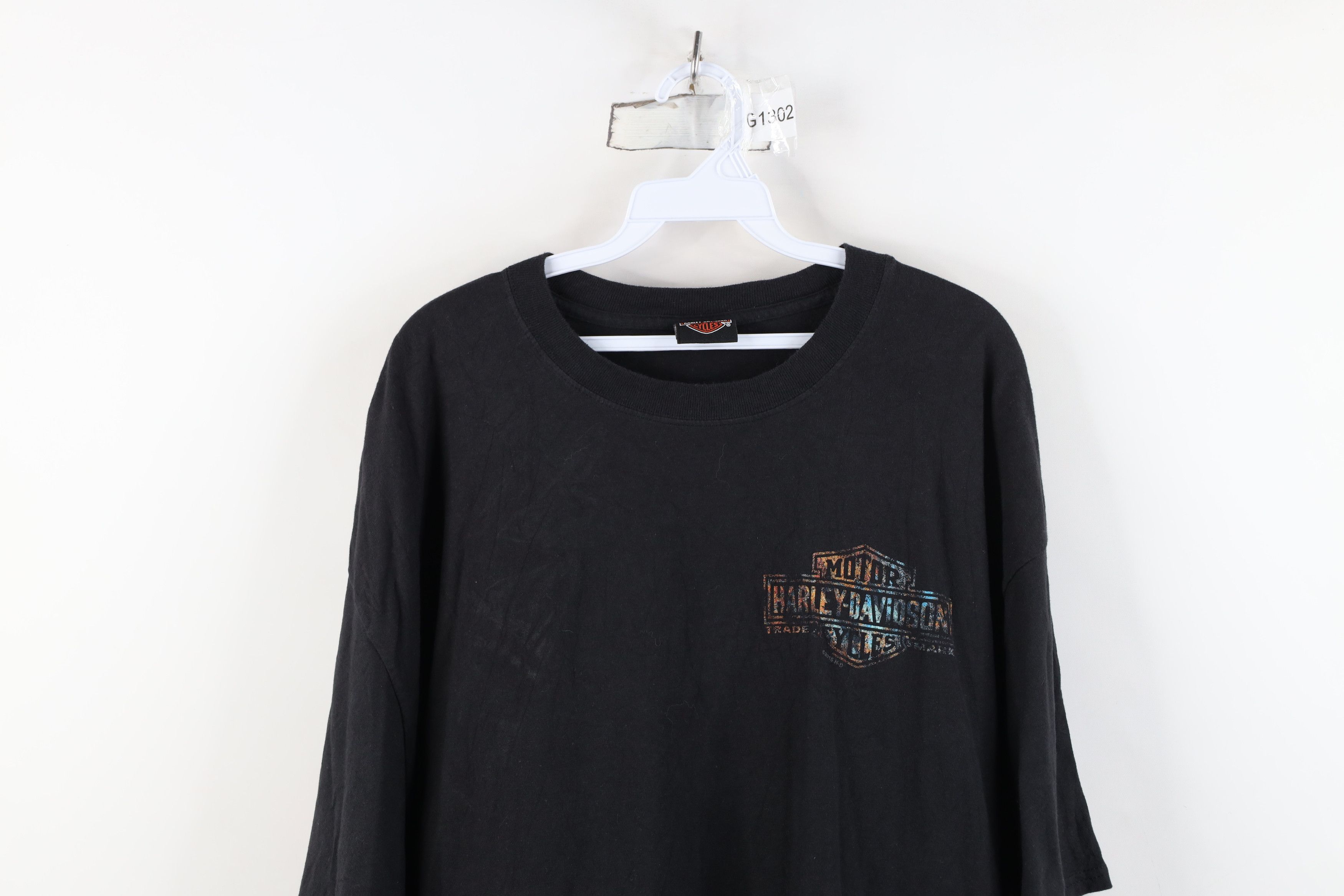 Harley Davidson Y2K Harley Davidson Spell Out Tribal Short Sleeve T-Shirt Size US XXL / EU 58 / 5 - 2 Thumbnail