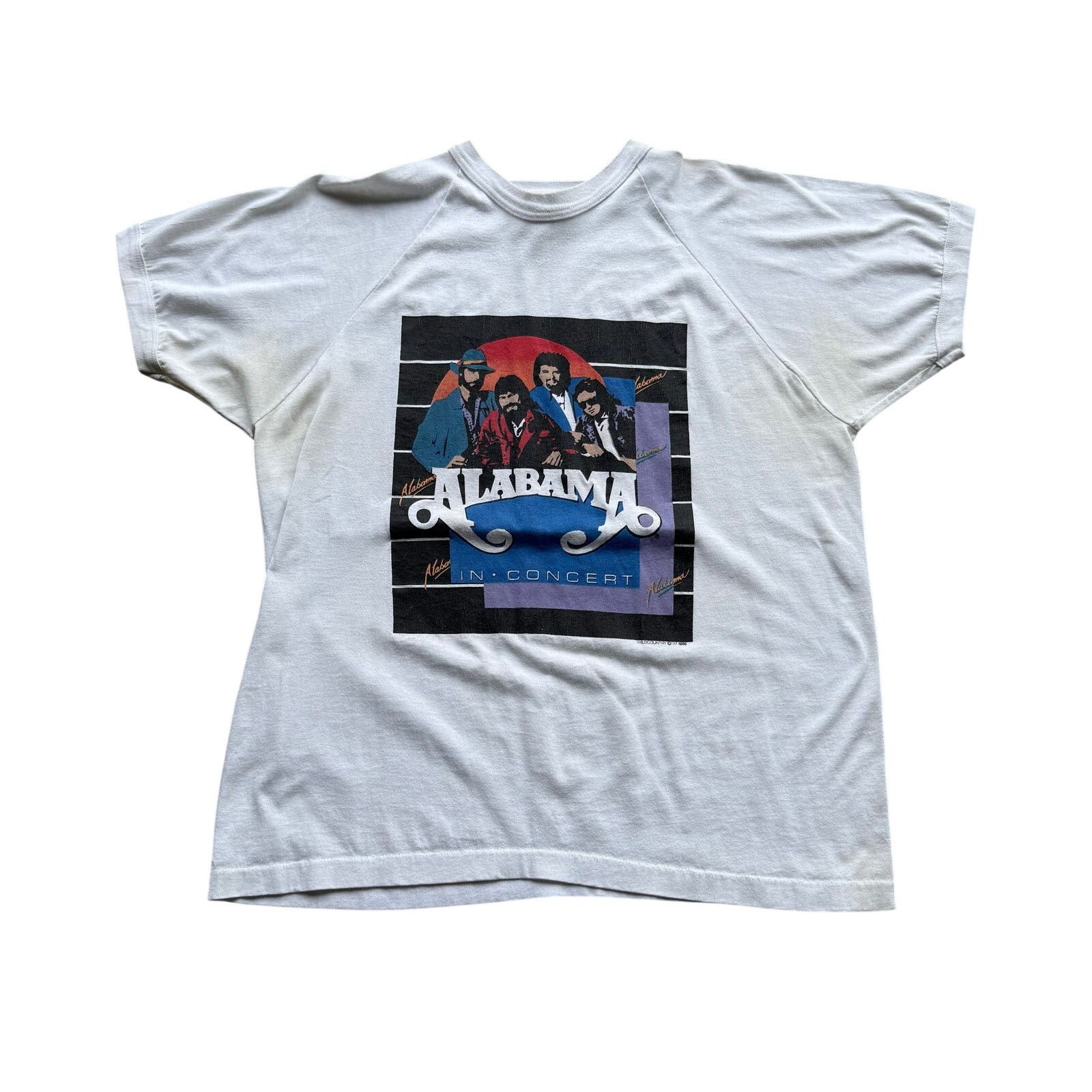 Vintage Vintage 80’s Alabama Just Us In Concert Tour Tee Size US XL / EU 56 / 4 - 1 Thumbnail