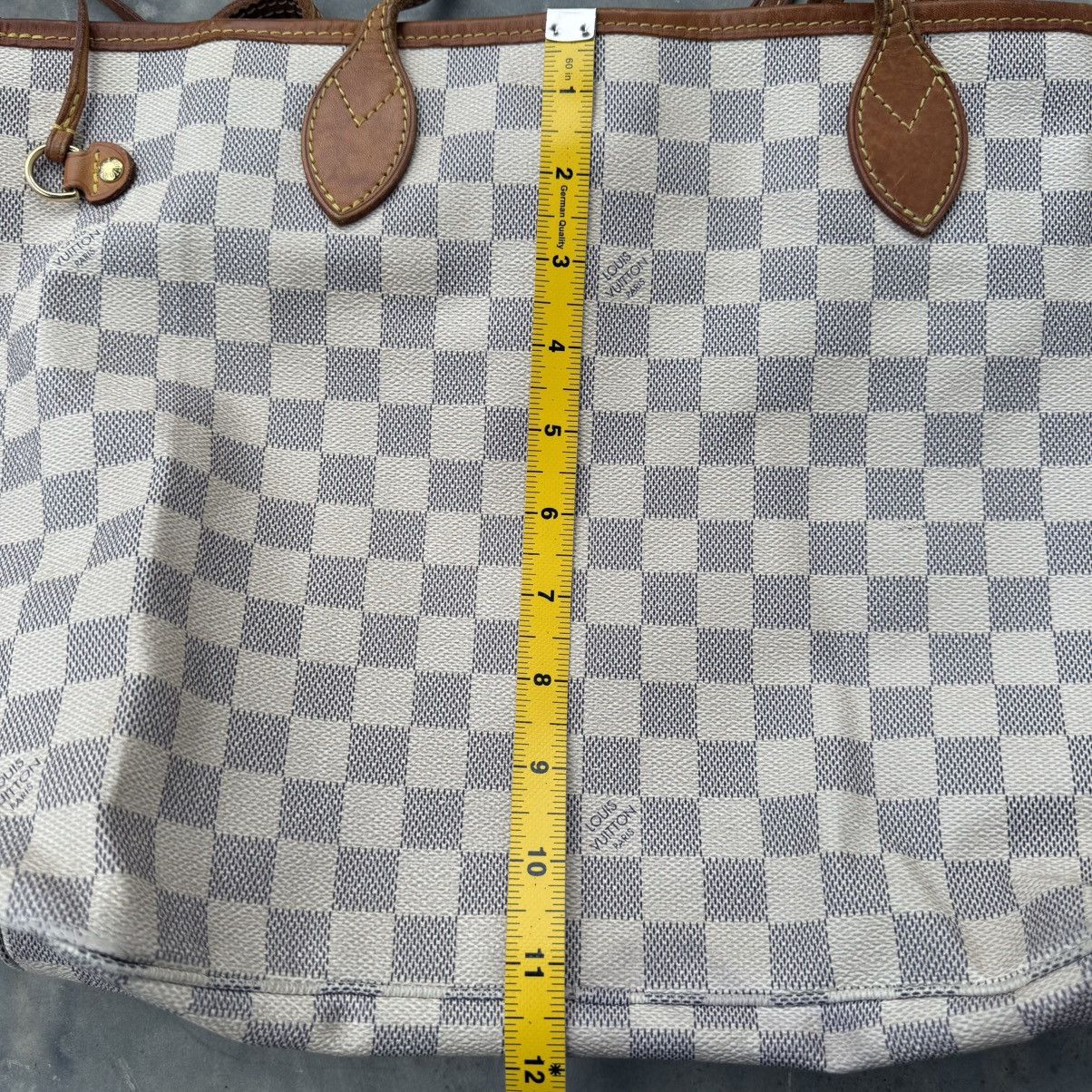 Louis Vuitton Louis Vuitton Neverfull MM in Damier Azur Tote Size ONE SIZE - 13 Thumbnail