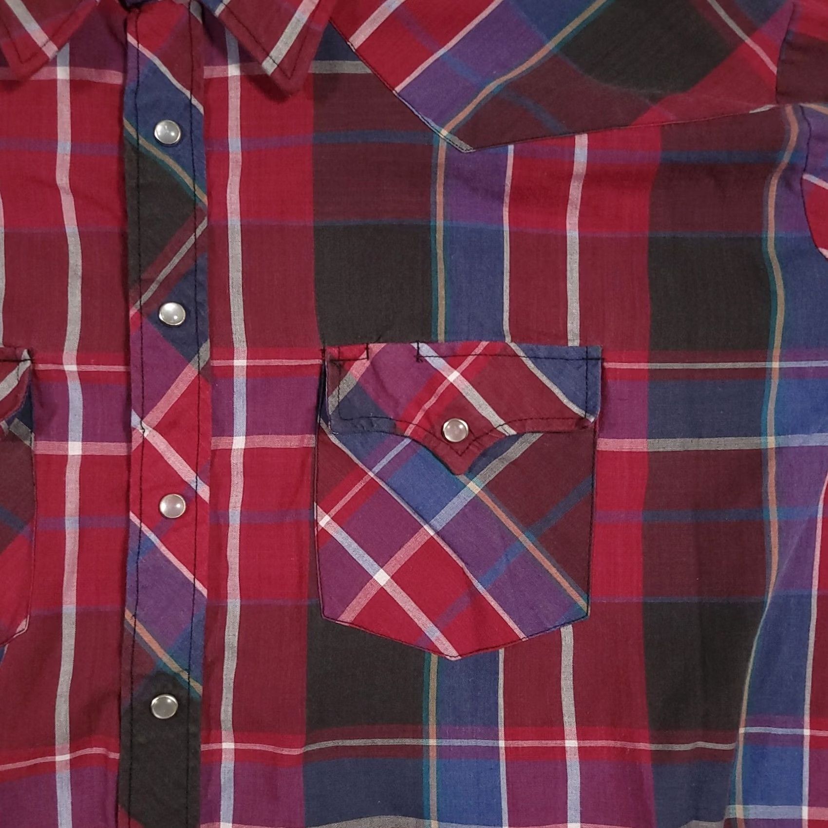 Vintage VINTAGE Western Pearl Snap Shirt Mens 3X Big Cowboy Plaid Youngbloods Rodeo Shirt Size US XXL / EU 58 / 5 - 4 Thumbnail