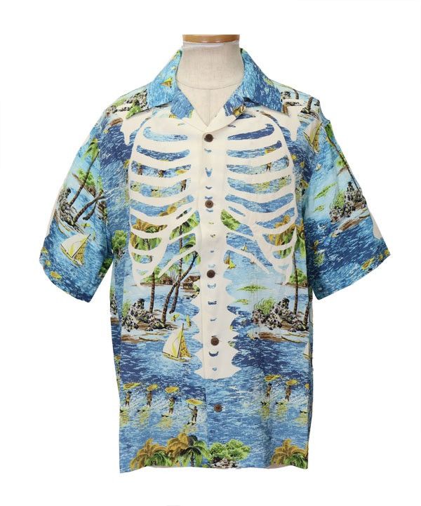 Kapital Kapital bone rayon aloha shirts size 3 Size US L / EU 52-54 / 3 - 3 Thumbnail
