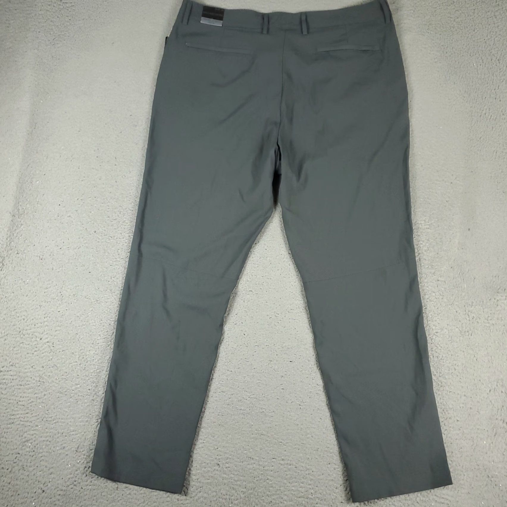 Vintage Magaschoni Pants Mens 36x31 Gray Stretch Slash Pockets Chino Trousers Size US 36 / EU 52 - 7 Thumbnail