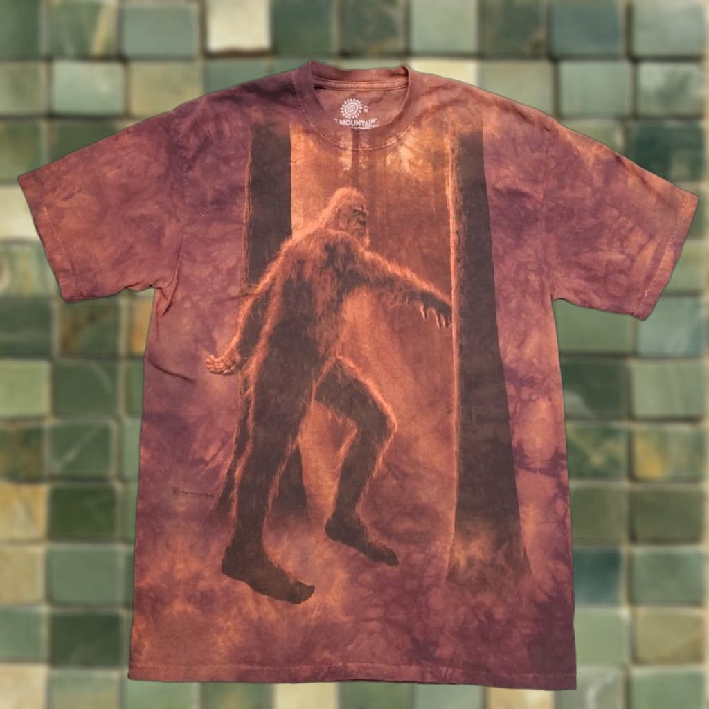 The Mountain The Mountain Shirt Mens M Red Tie Dye Bigfoot Sasquatch Yeti Nature Tee Size US M / EU 48-50 / 2 - 1 Thumbnail