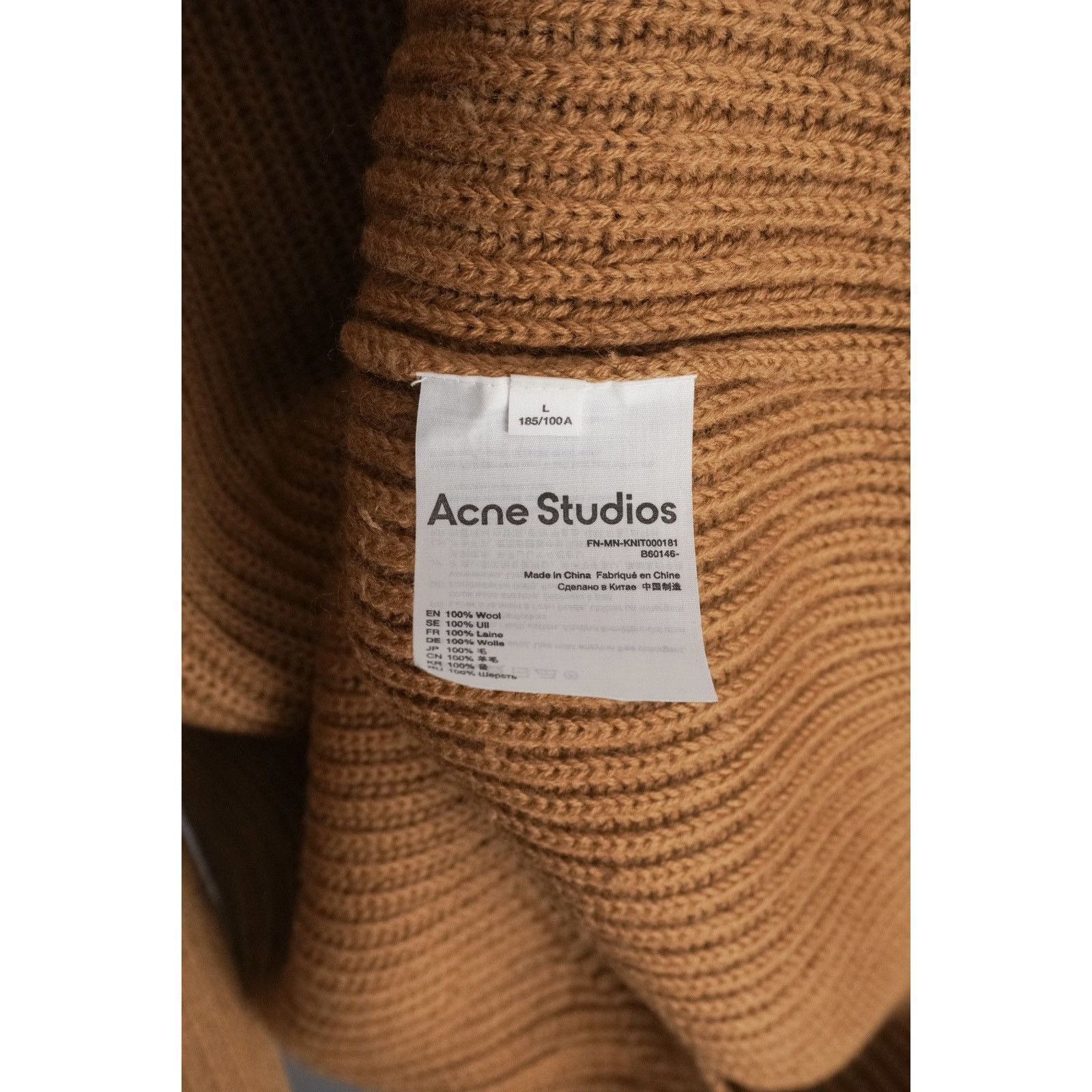 Acne Studios Acne studios brown wool oversized turtleneck sweater Size US L / EU 52-54 / 3 - 7 Thumbnail