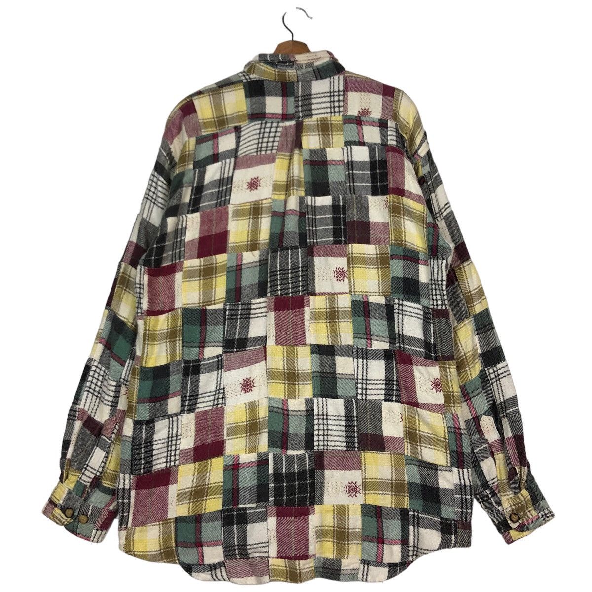 Flannel 🔥Vtg Flannel Jacket Patchwork Design Kearney House Japan Size US L / EU 52-54 / 3 - 8 Thumbnail