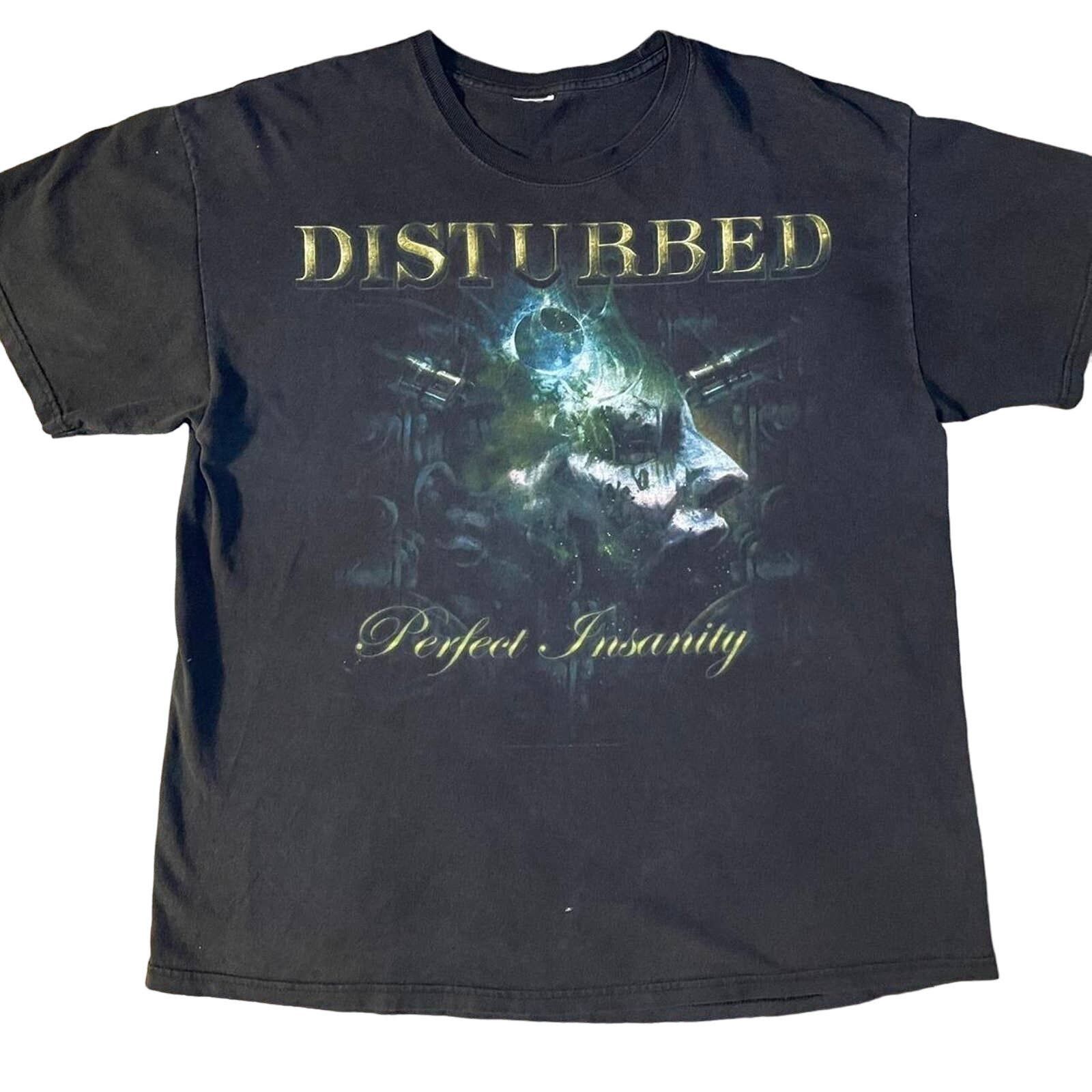 Band Tees Y2K Disturbed 'Perfect Insanity' Indestructible Album Tee ...